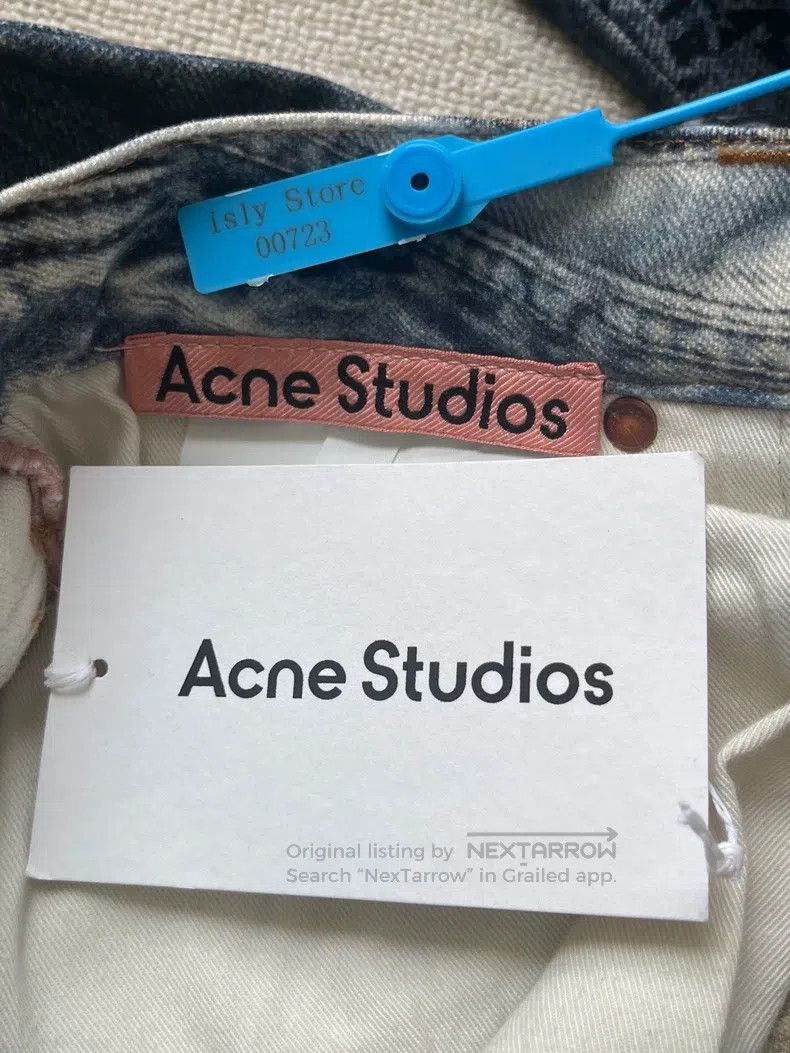 Acne Studios Acne Studios Printed Distressed Loose Straight-Leg Jeans Size US 30 / EU 46 - 5 Thumbnail