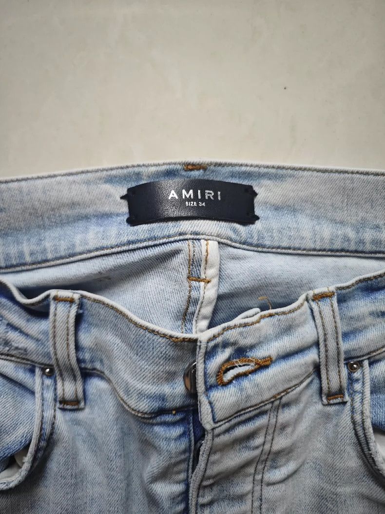 Amiri Amiri Blue mx1 Hawaiian patch jeans 2501-Nextarrow Size US 34 / EU 50 - 3 Thumbnail