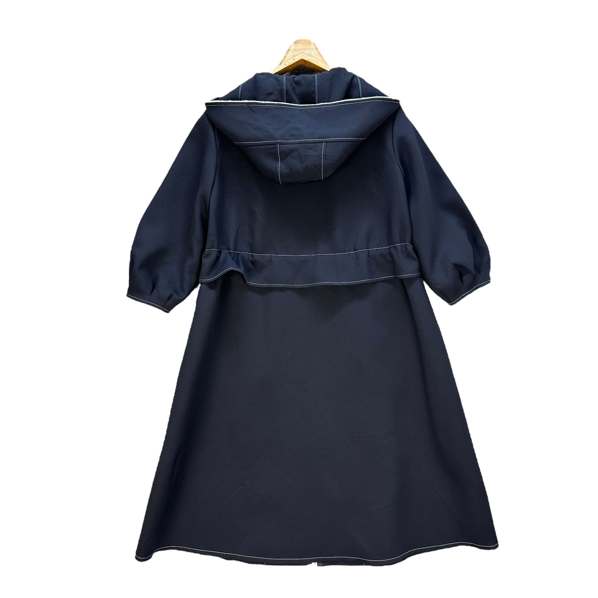 Japanese Brand RENE Japan Hooded Polyester Light Overcoat Jacket #A45-1048 Size S / US 4 / IT 40 - 12 Thumbnail
