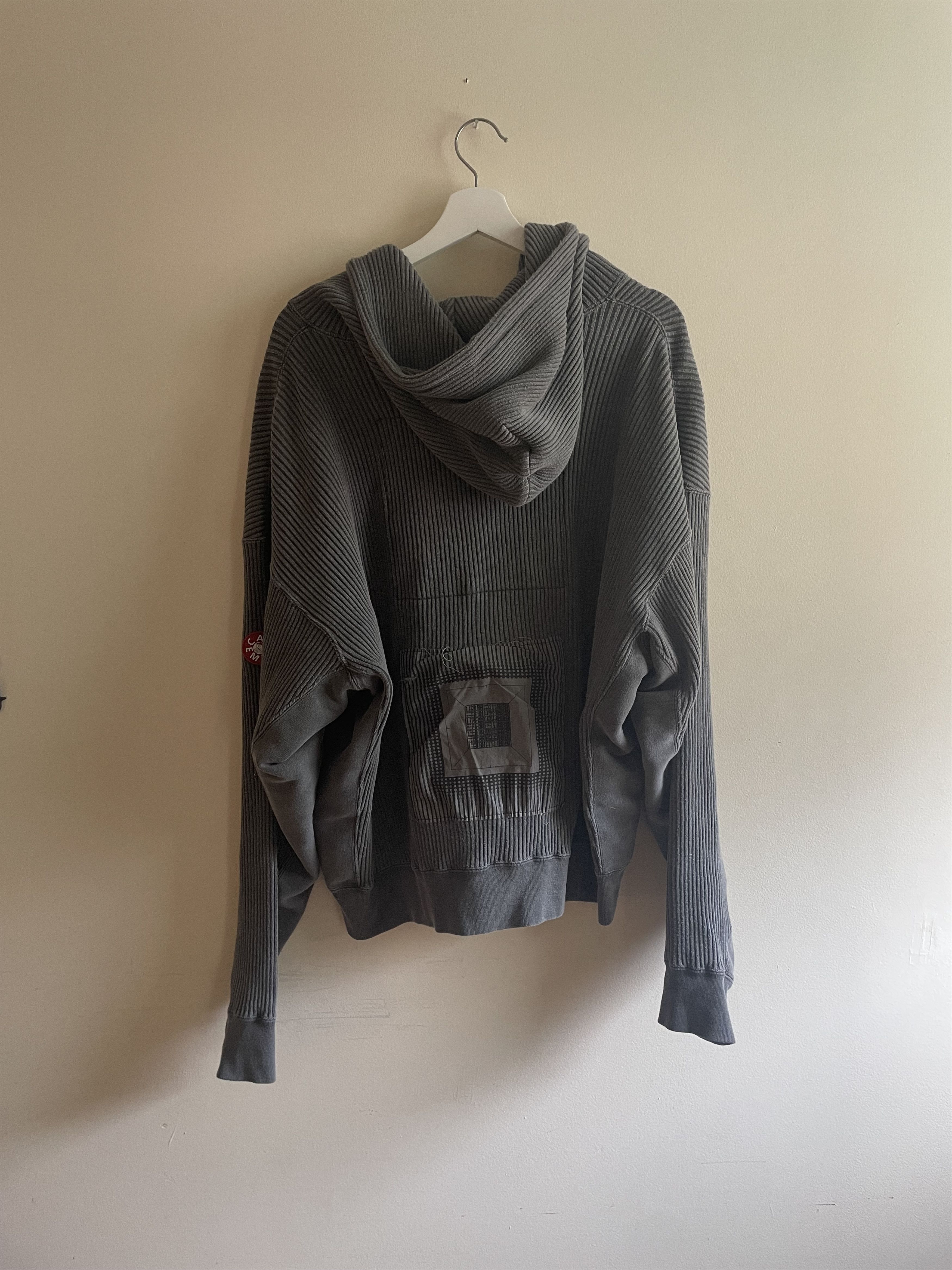 Cav Empt Overdye Wide Rib Cut Zip Hoody Large Charcoal Size US L / EU 52-54 / 3 - 3 Thumbnail