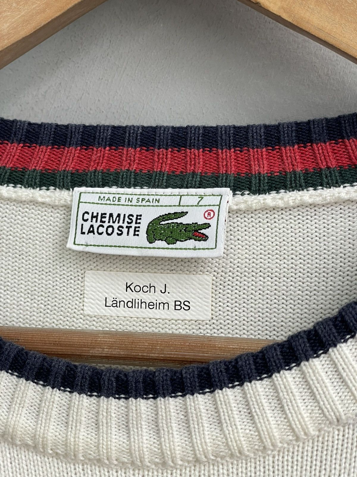 Lacoste Rare lacoste y2k old money sweater retro style Size US L / EU 52-54 / 3 - 4 Thumbnail