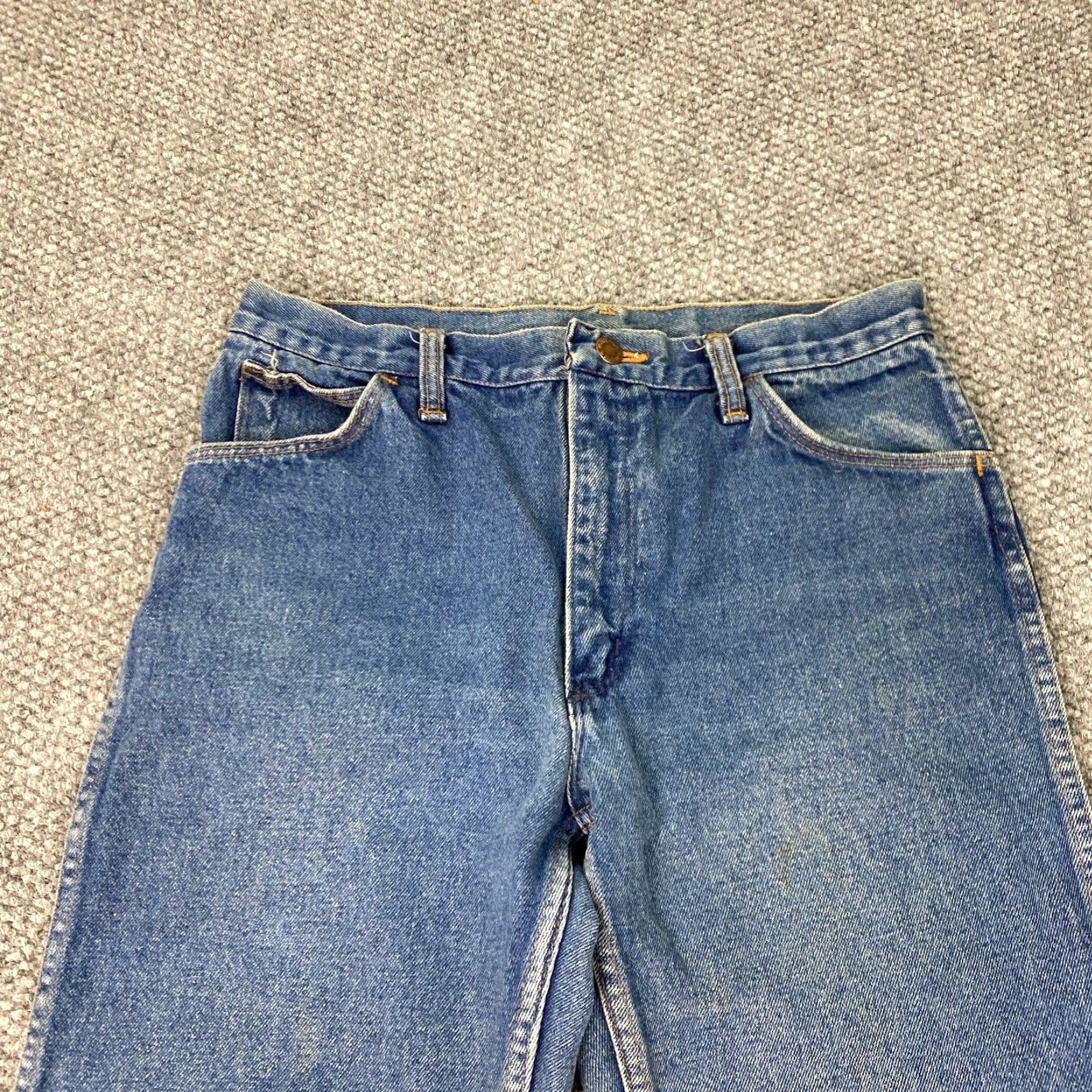 Vintage VINTAGE Maverick Jeans Mens 32S Denim Straight Fit 30x29 Blue USA Made Workwear Vintage Grunge 90s Mens Jeans Size US 32 / EU 48 - 2 Thumbnail