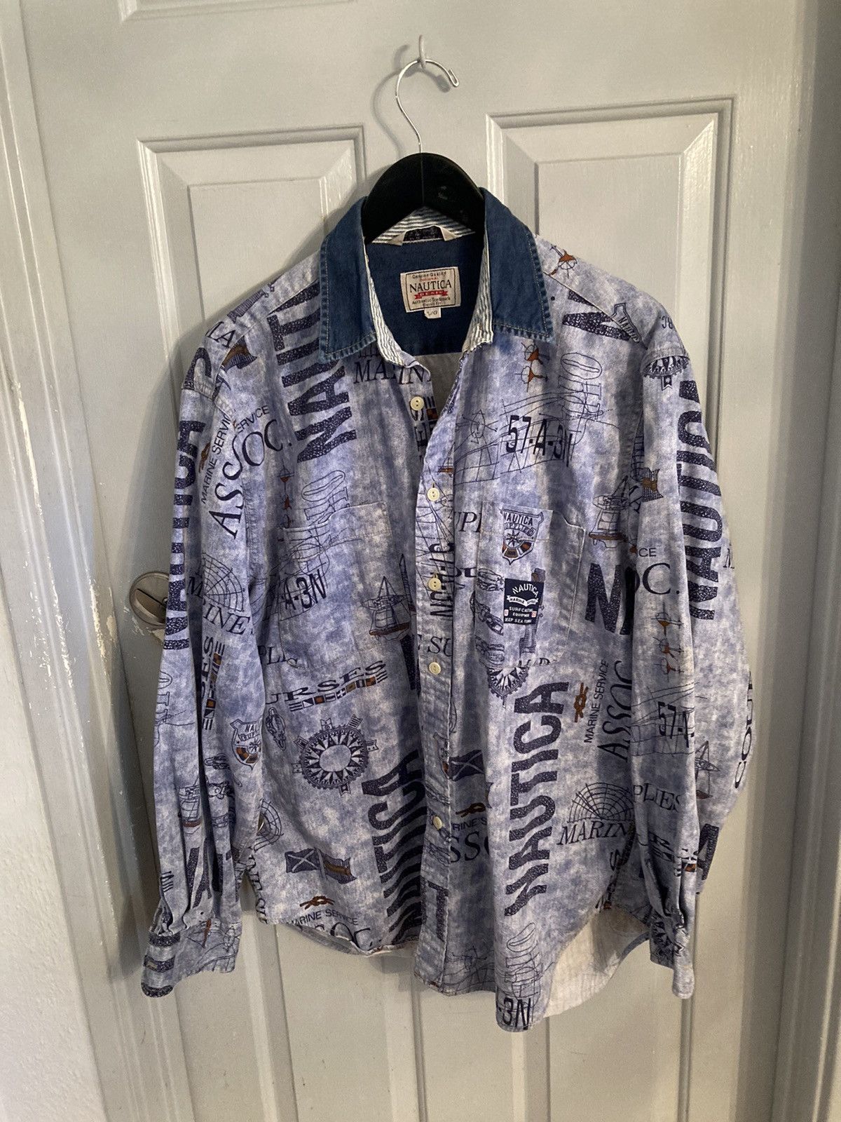 Nautica × Vintage VTG 90s NAUTICA Marine Supplies Surfcasting Equipment XL Size US XL / EU 56 / 4 - 1 Thumbnail
