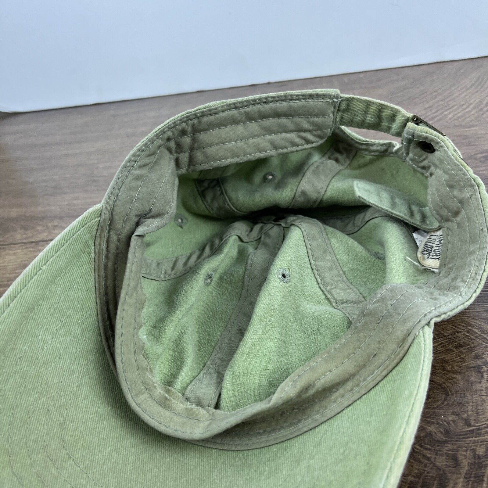 Other Plain Green Hat Adjustable Adult Size Hat Green Cap Size ONE SIZE - 13 Thumbnail