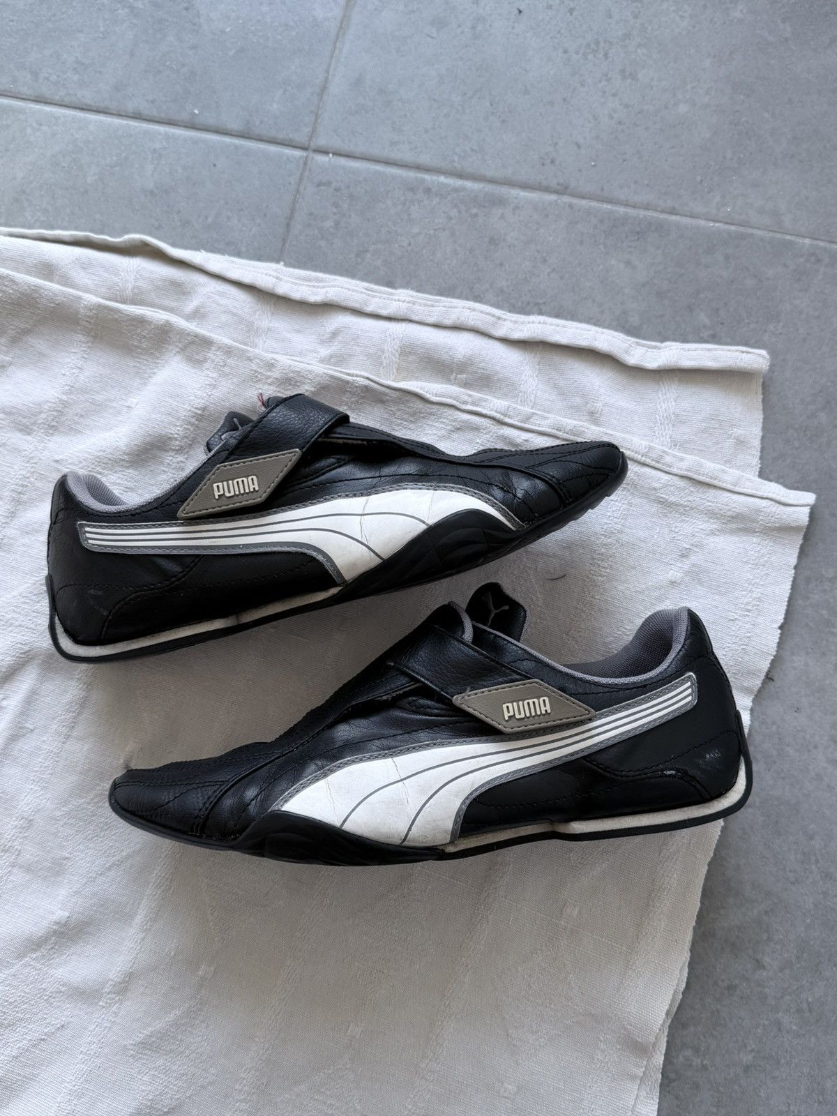 Puma Vintage 00s Puma Leather Sneakers Size US 9 / EU 42 - 1 Thumbnail