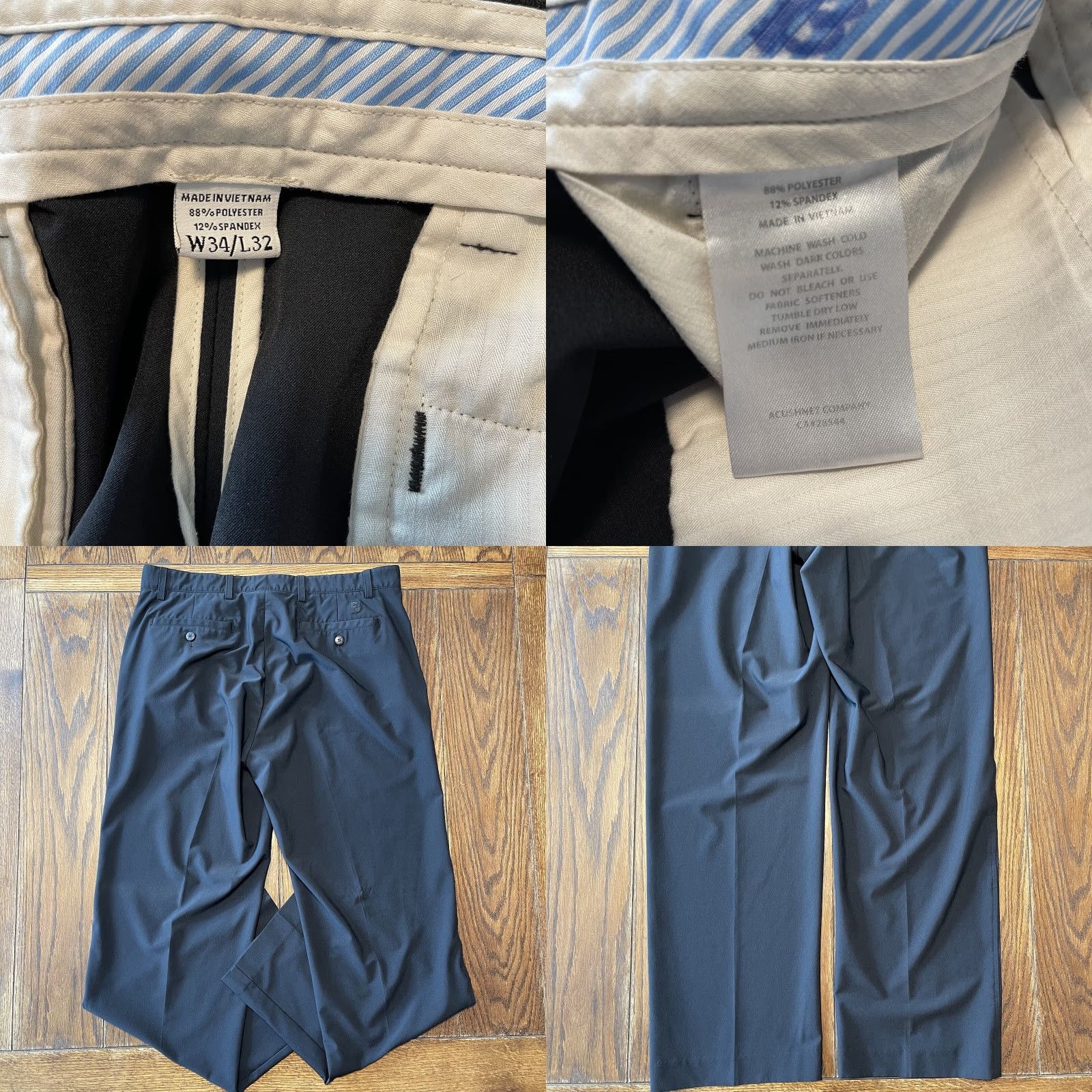Footjoy FootJoy Pants Mens 34x32 Black Straight Leg Stretch Golf Size US 34 / EU 50 - 8 Thumbnail