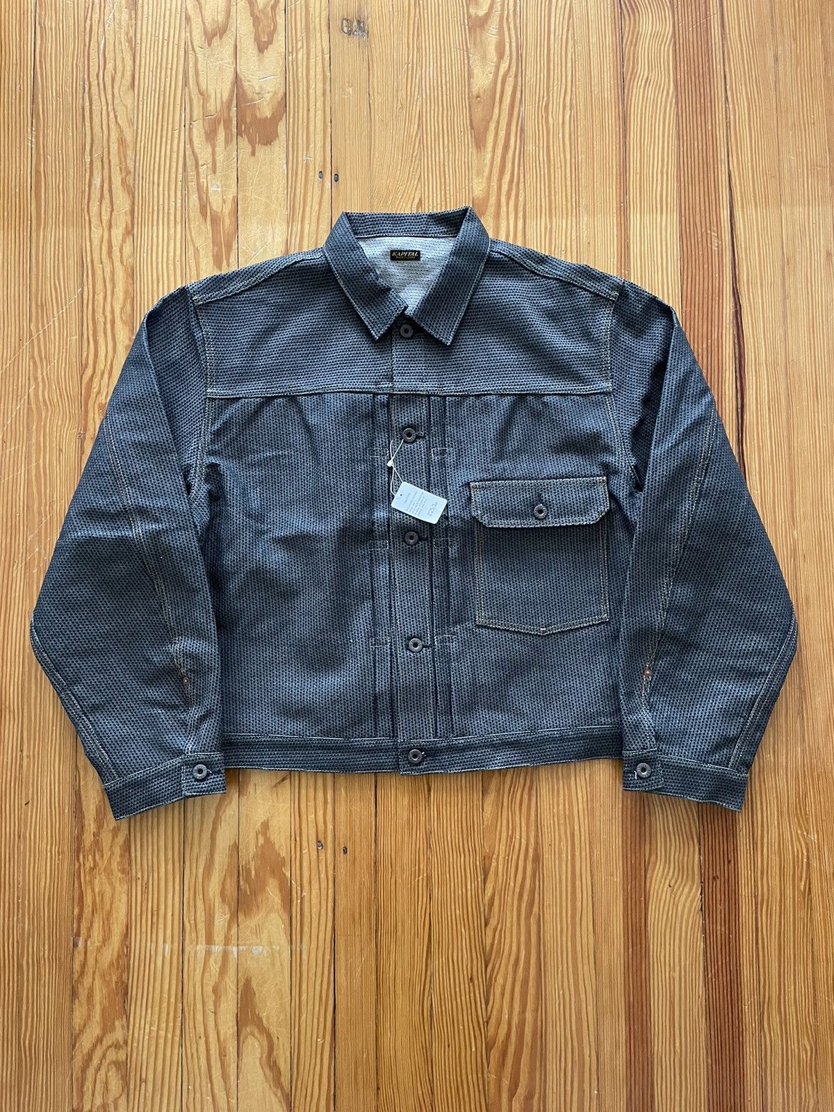 Kapital Kapital Century Denim Jacket Type I 1st Gray Sashiko Boro | Grailed