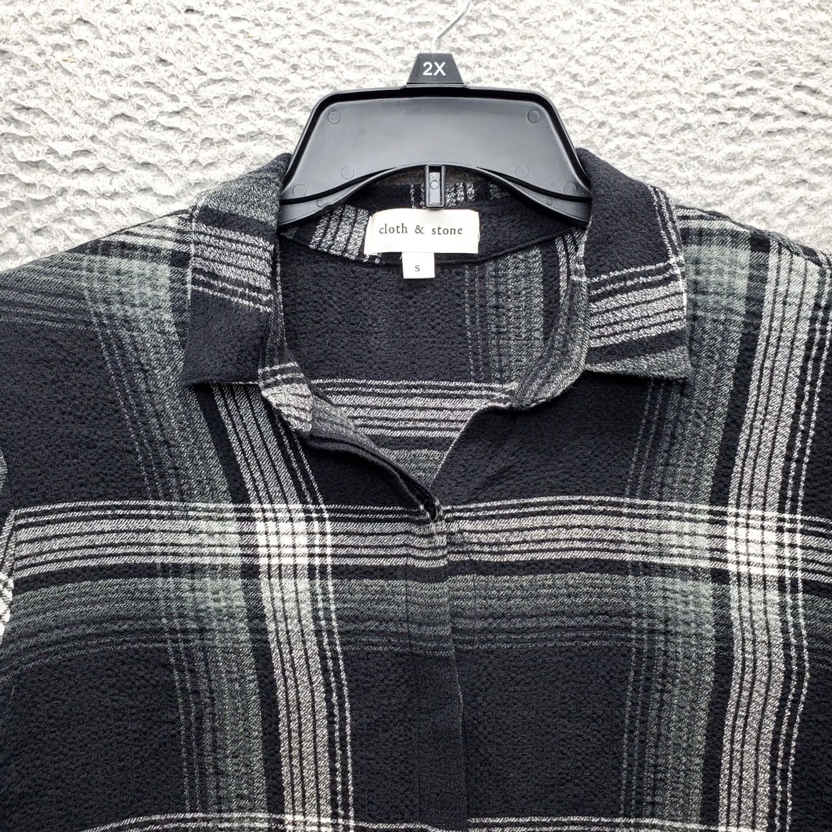 CLOT Cloth & Stone Flannel Shirt Womens S Multi Plaid Long Sleeve Button-Up Shirt Womens Size S Size S / US 4 / IT 40 - 5 Thumbnail