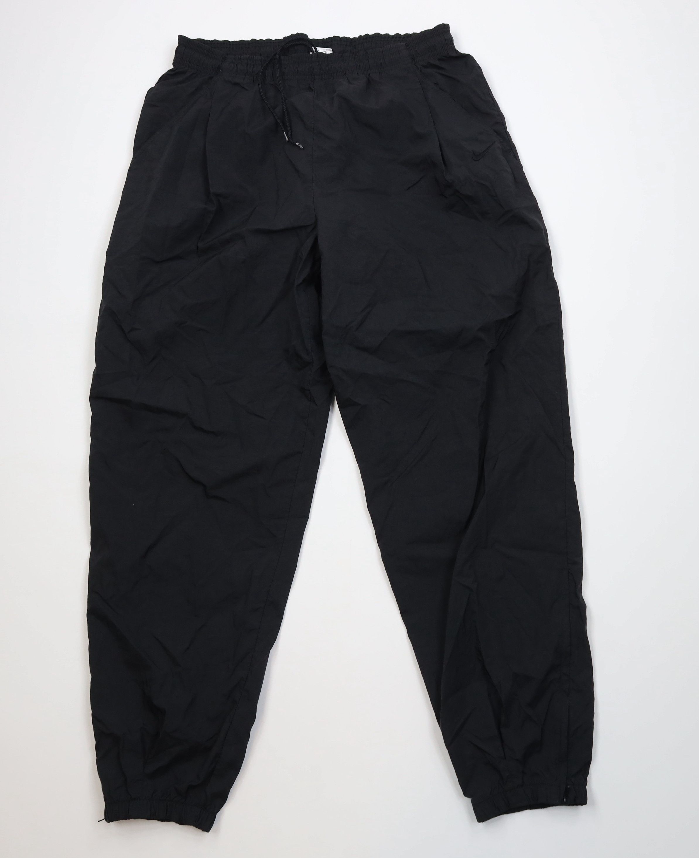 Vintage Vintage 90s Nike Mini Swoosh Windbreaker Joggers Pants Black Size US 38 / EU 54 - 1 Thumbnail