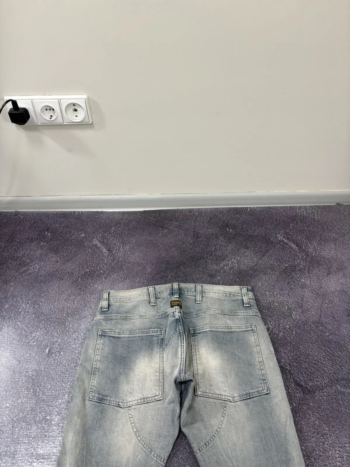 G-Star × Vintage Vintage G-Star Raw 3D Super Slim Faded Denim Japanese Jeans Size US 33 - 6 Thumbnail
