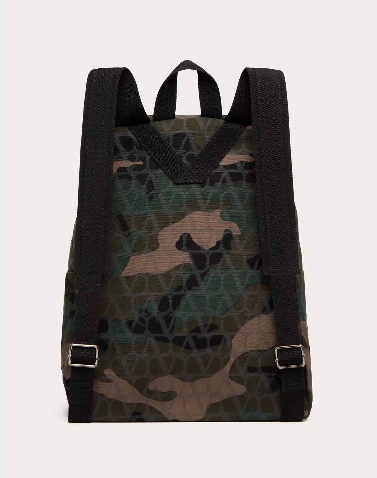 Valentino oc11z0725 Size: OS/ Camoutoile Canvas Backpack in Multicolor Size ONE SIZE - 3 Thumbnail