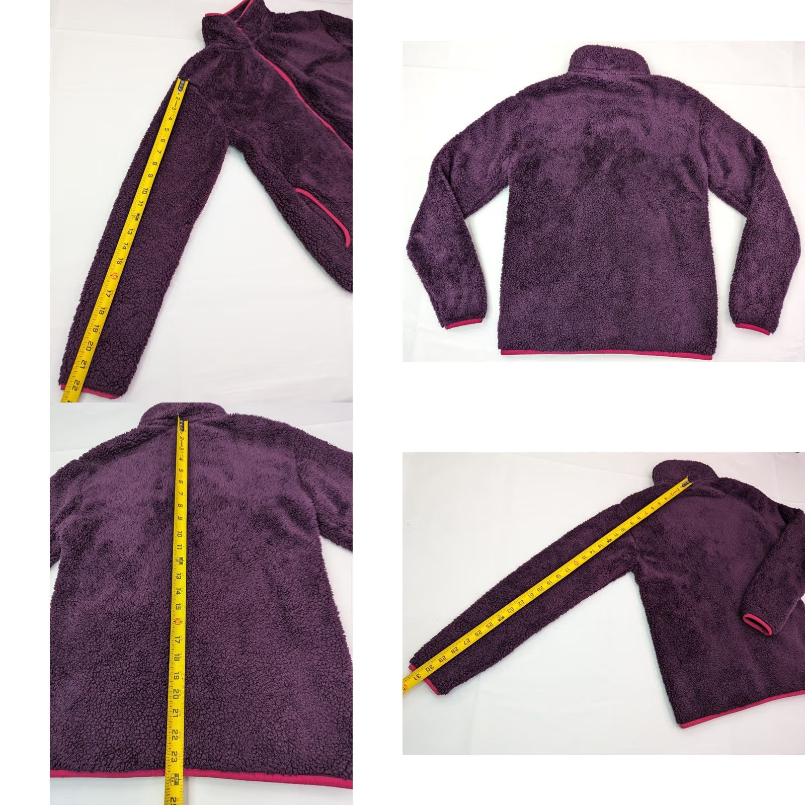 Eddie Bauer Eddie Bauer Jacket Women XS Purple Sherpa Lined Fleece Full Zip Pockets Vintage No Size XS / US 0-2 / IT 36-38 - 9 Thumbnail