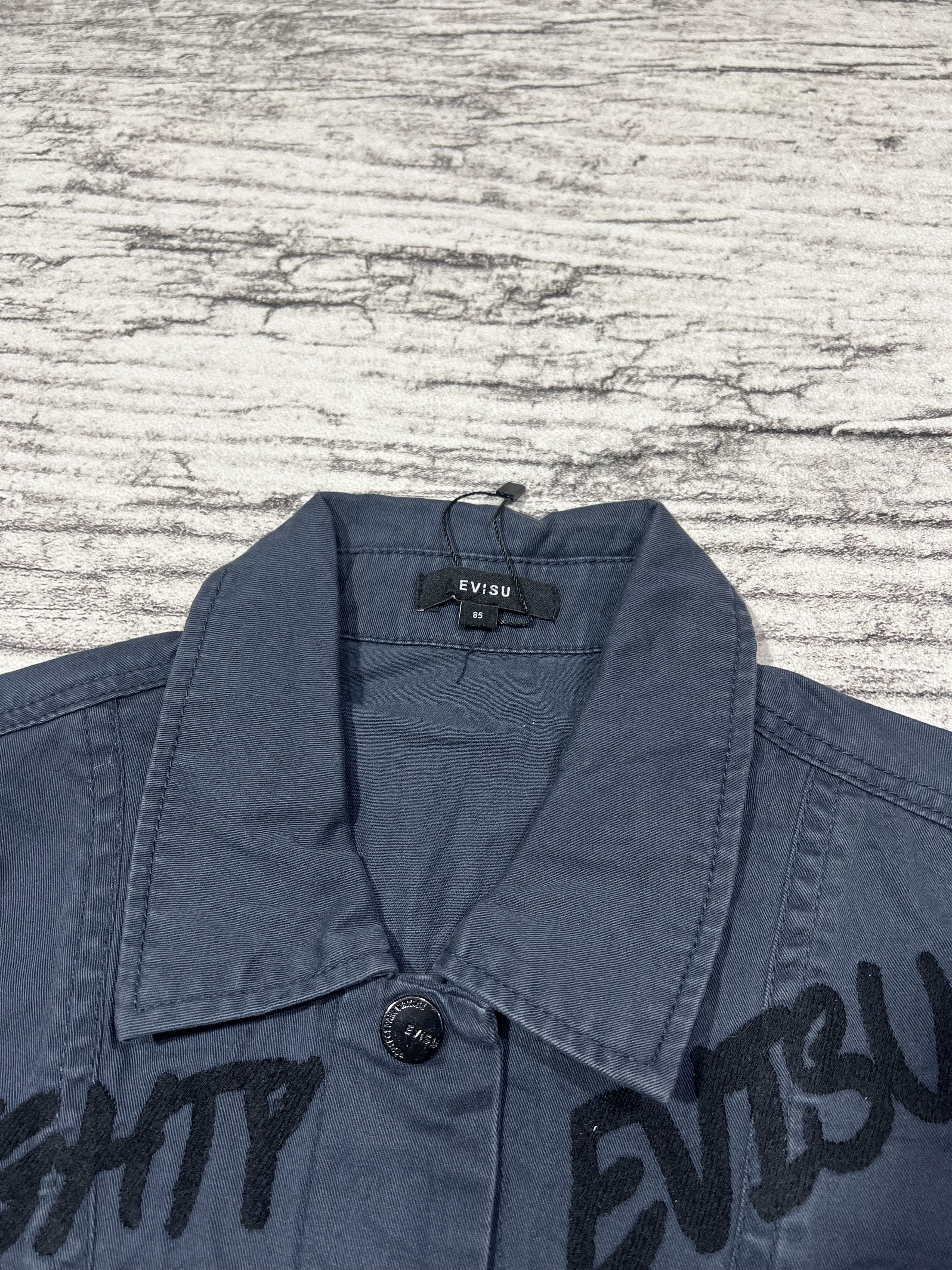 Japanese Brand 2000s Evisu Hysteric Poem Embroidery Trucker y2k Lgb Ifsix Size US M / EU 48-50 / 2 - 4 Thumbnail