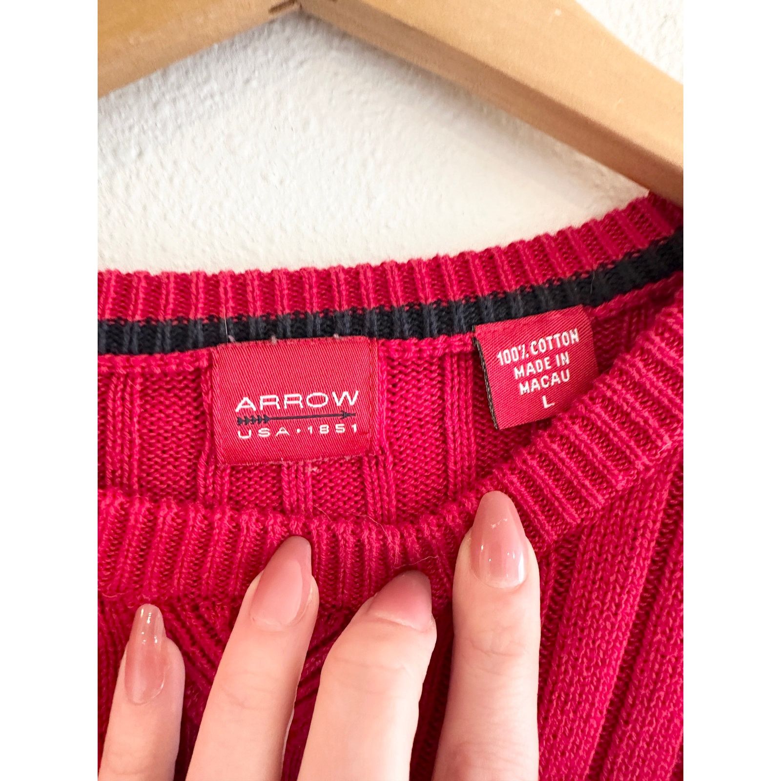 Arrow Y2K Arrow Cotton Pullover Sweater Men's L Size US L / EU 52-54 / 3 - 6 Thumbnail