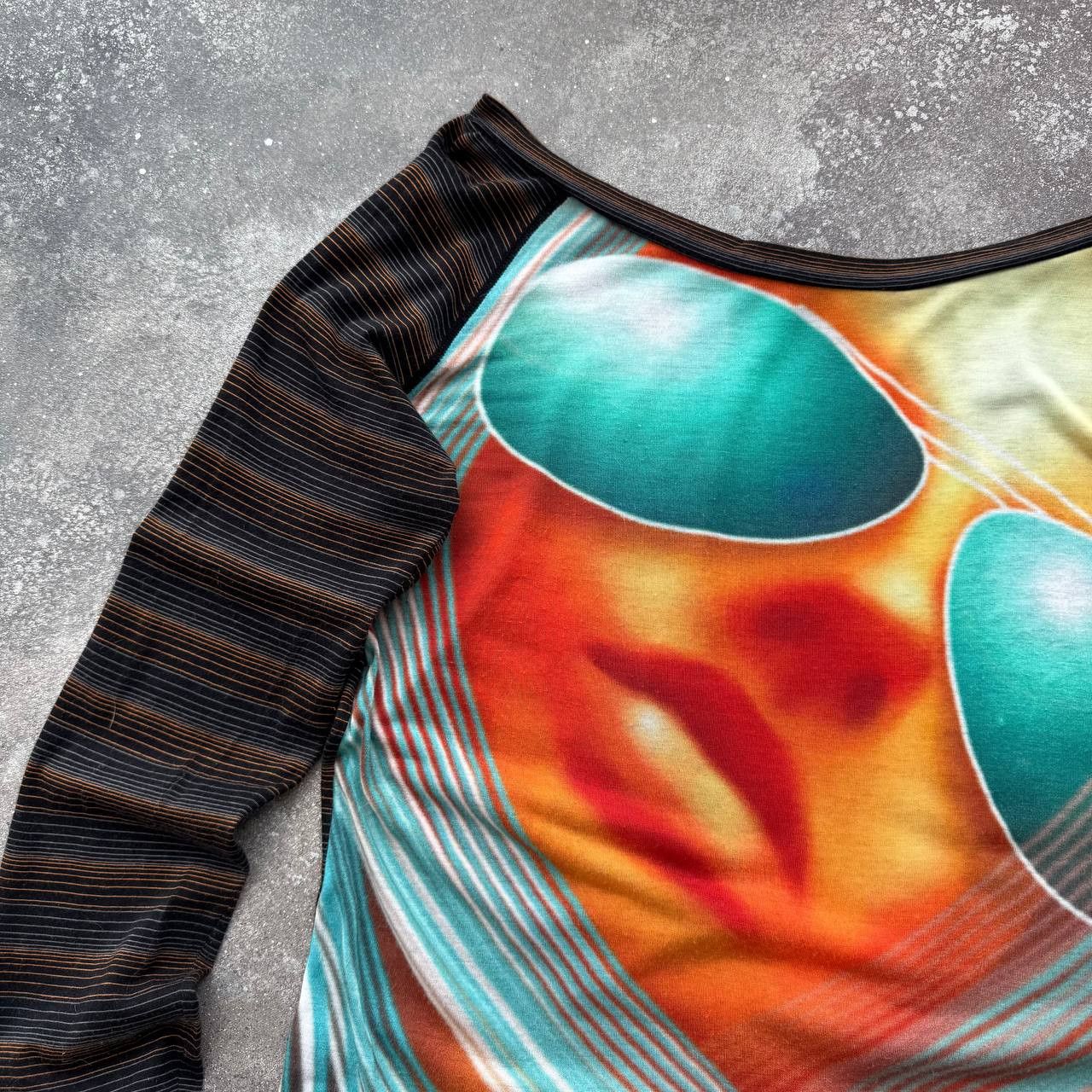 Custo Barcelona Custo Barcelona Y2K Vintage Glamour Girl Long Sleeve Top Size M / US 6-8 / IT 42-44 - 2 Thumbnail