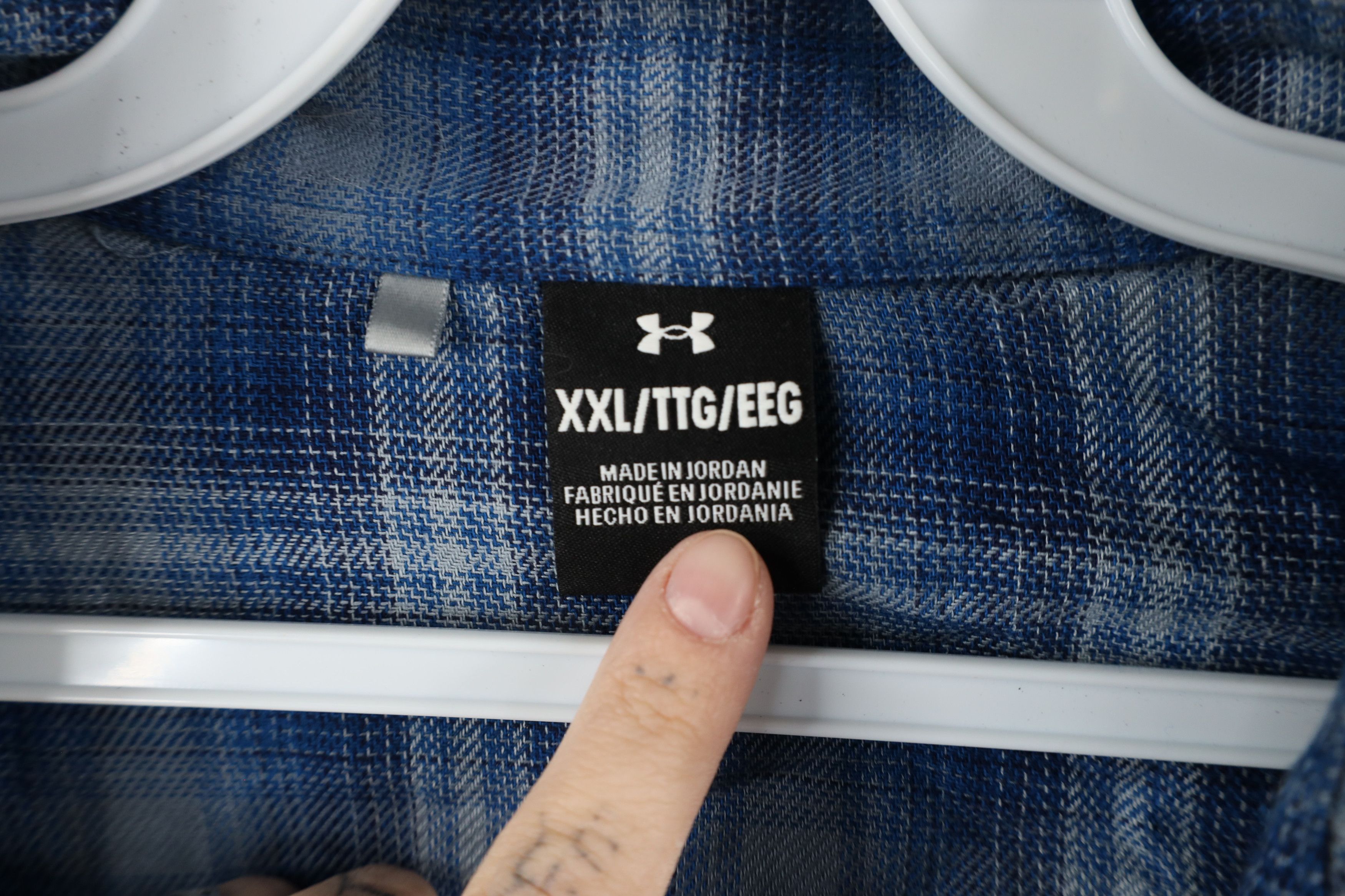 Under Armour × Vintage Under Armour Flannel Snap Button Collared Shirt Plaid Size US XXL / EU 58 / 5 - 7 Thumbnail