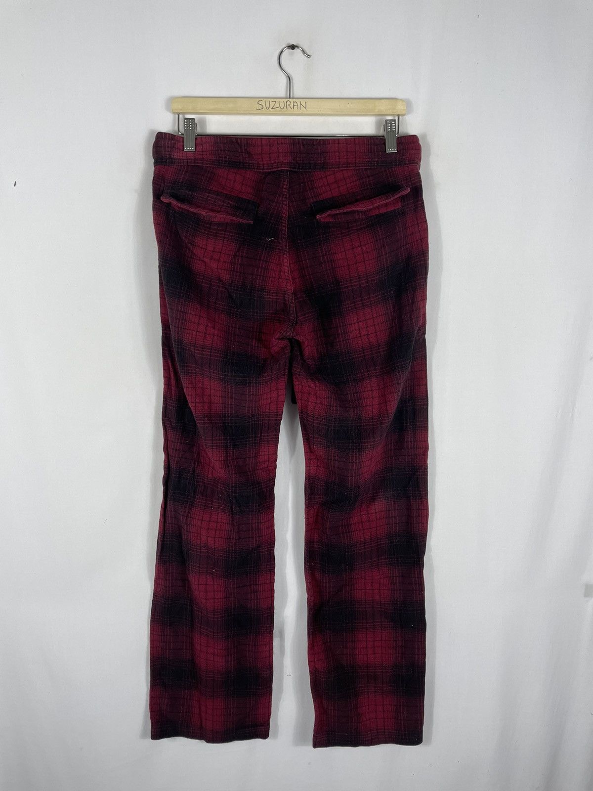 Japanese Brand × TALKING ABOUT THE ABSTRACTION × Vintage 🔥Rare🔥🇯🇵TMT Checkerd Fleece Jogger Sweatpants Casual Pants Size US 32 / EU 48 - 4 Thumbnail