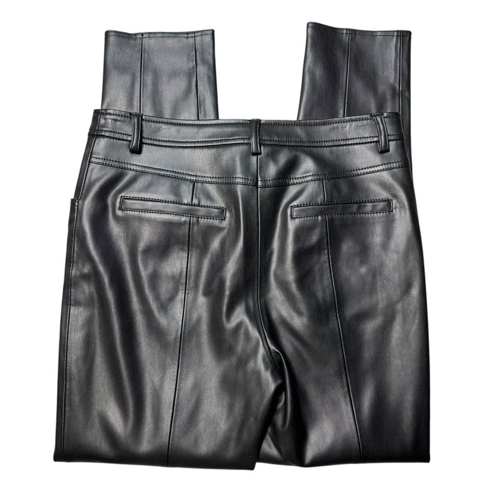 MILLY NWT New $425 Milly Rue Faux Leather Black Pants Size 29 Size 29" - 6 Thumbnail