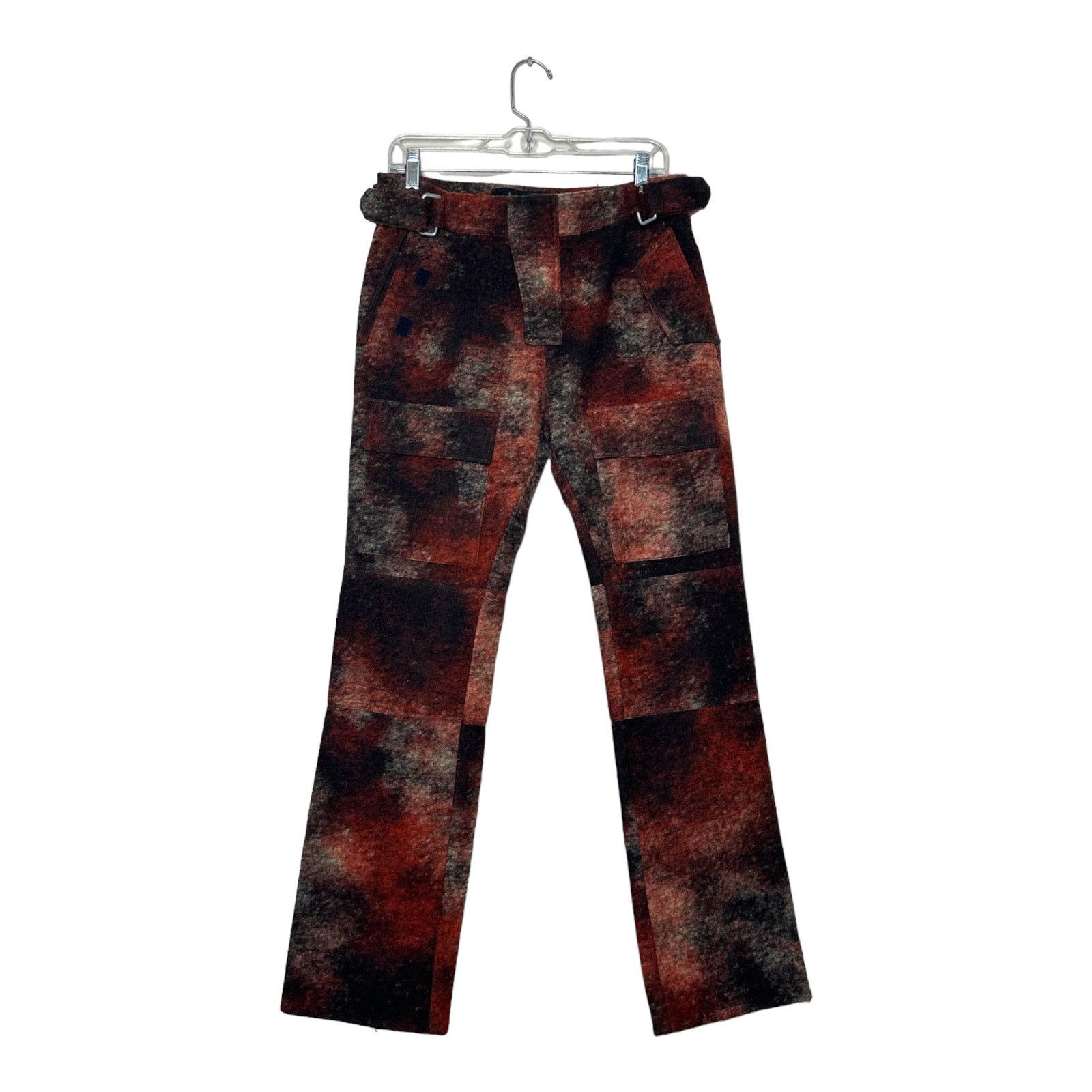 Misbhv MISBHV red rust wool blend tactical moto pants size small Size 32" / US 10 / IT 46 - 14 Thumbnail