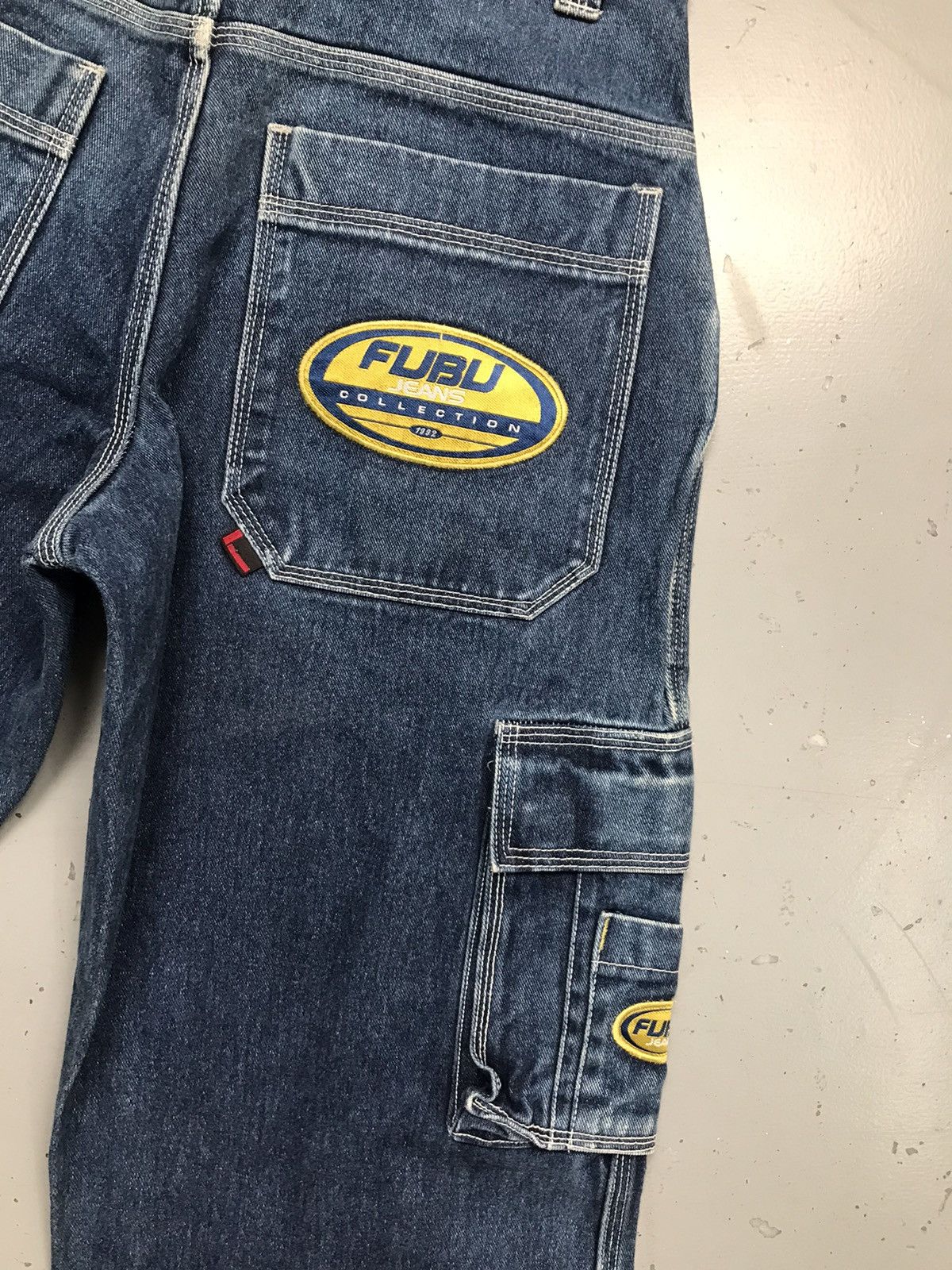 Fubu Vintage Fubu the collection patchwork cargo denim Size US 34 / EU 50 - 17 Thumbnail