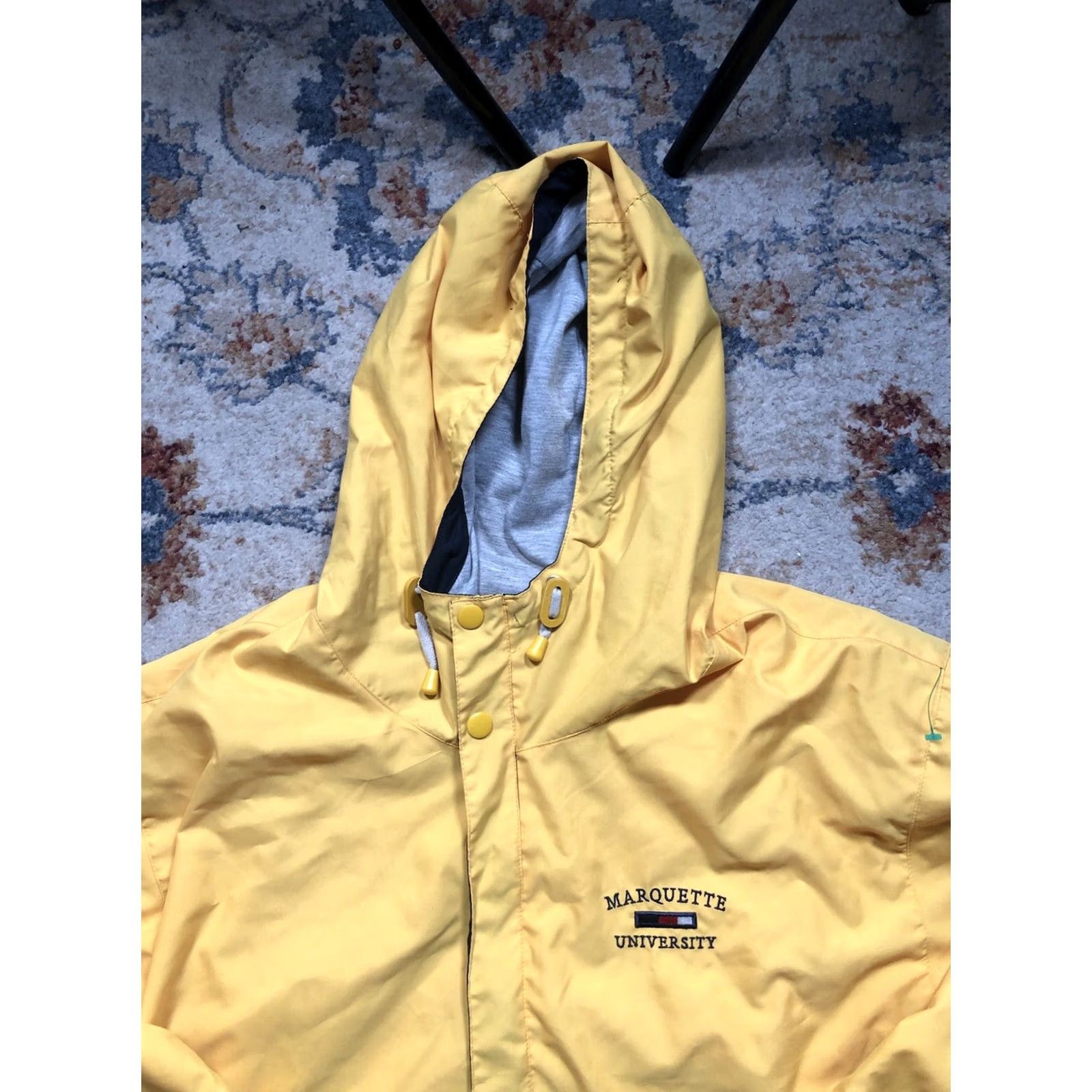 Rains Oarsman 913 Jacket Men L Yellow Zip Hooded Rain Coat Outdoor Size US L / EU 52-54 / 3 - 2 Thumbnail