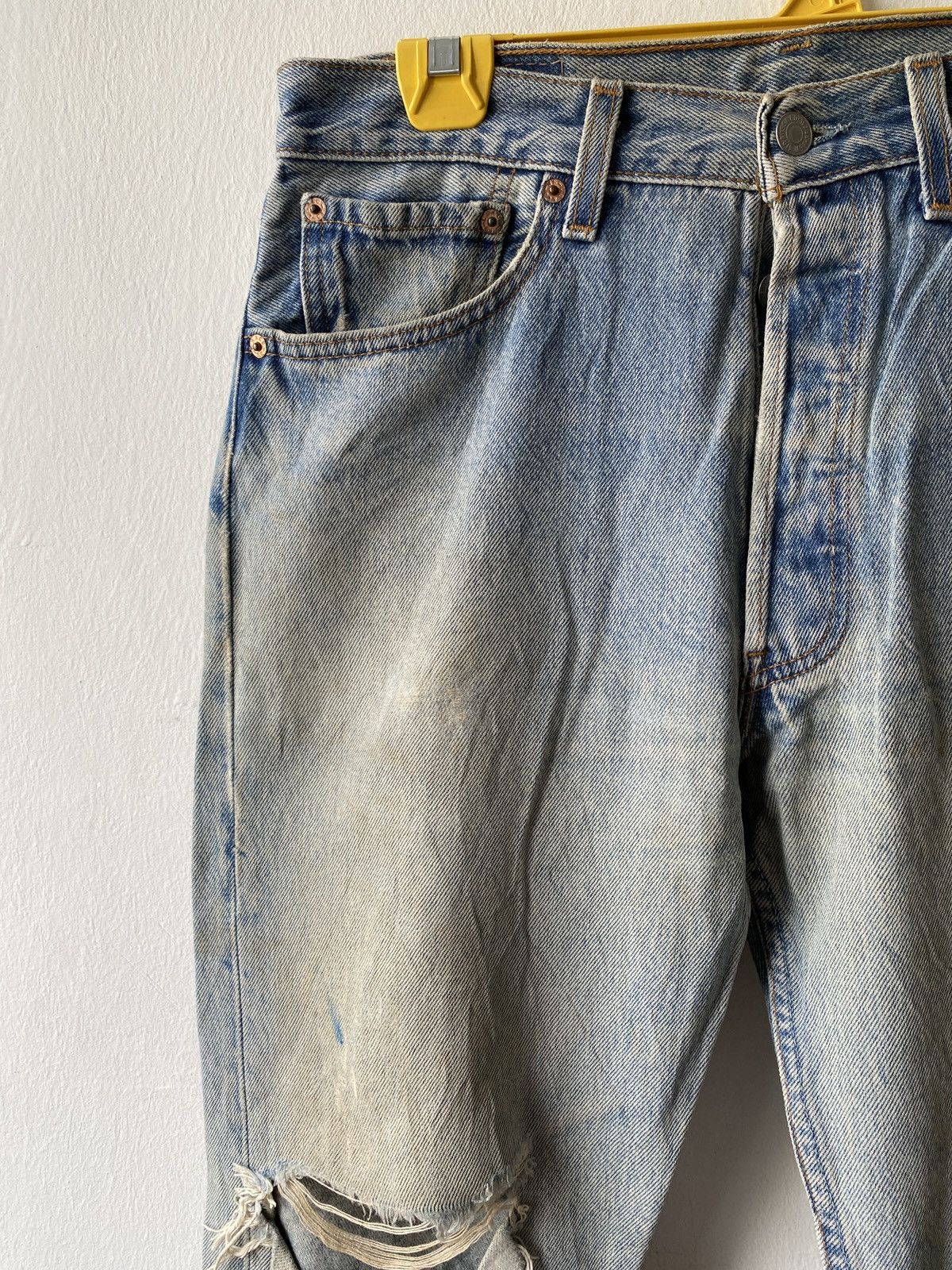 Levi's Vintage 90s Levi’s 501 Distressed Rusty Denim Size US 30 / EU 46 - 8 Thumbnail