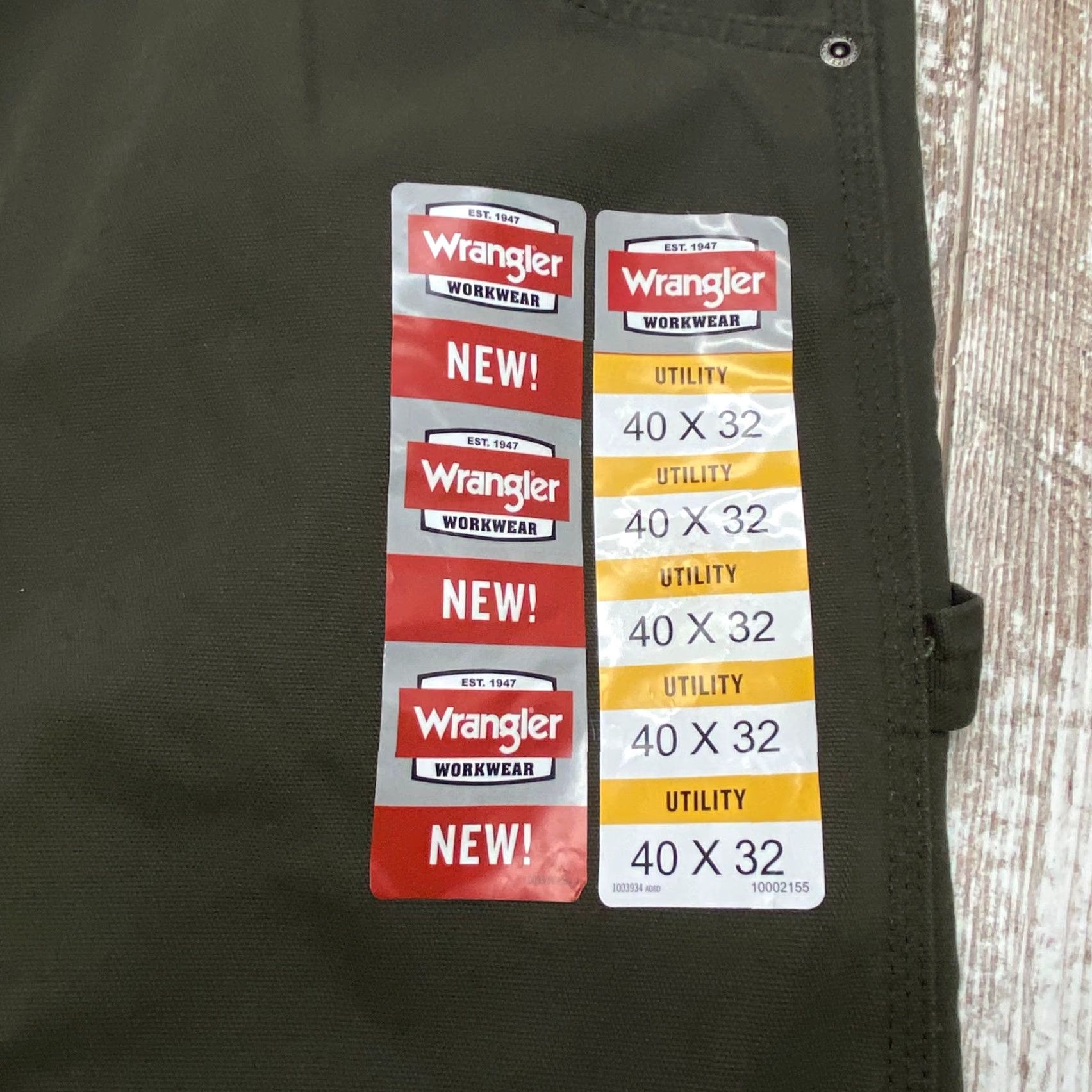 Wrangler VINTAGE NWT Wrangler Workwear Utility Pant 40x32 Olive Relaxed Fit Pockets Canvas NEW Size US 40 / EU 56 - 6 Thumbnail