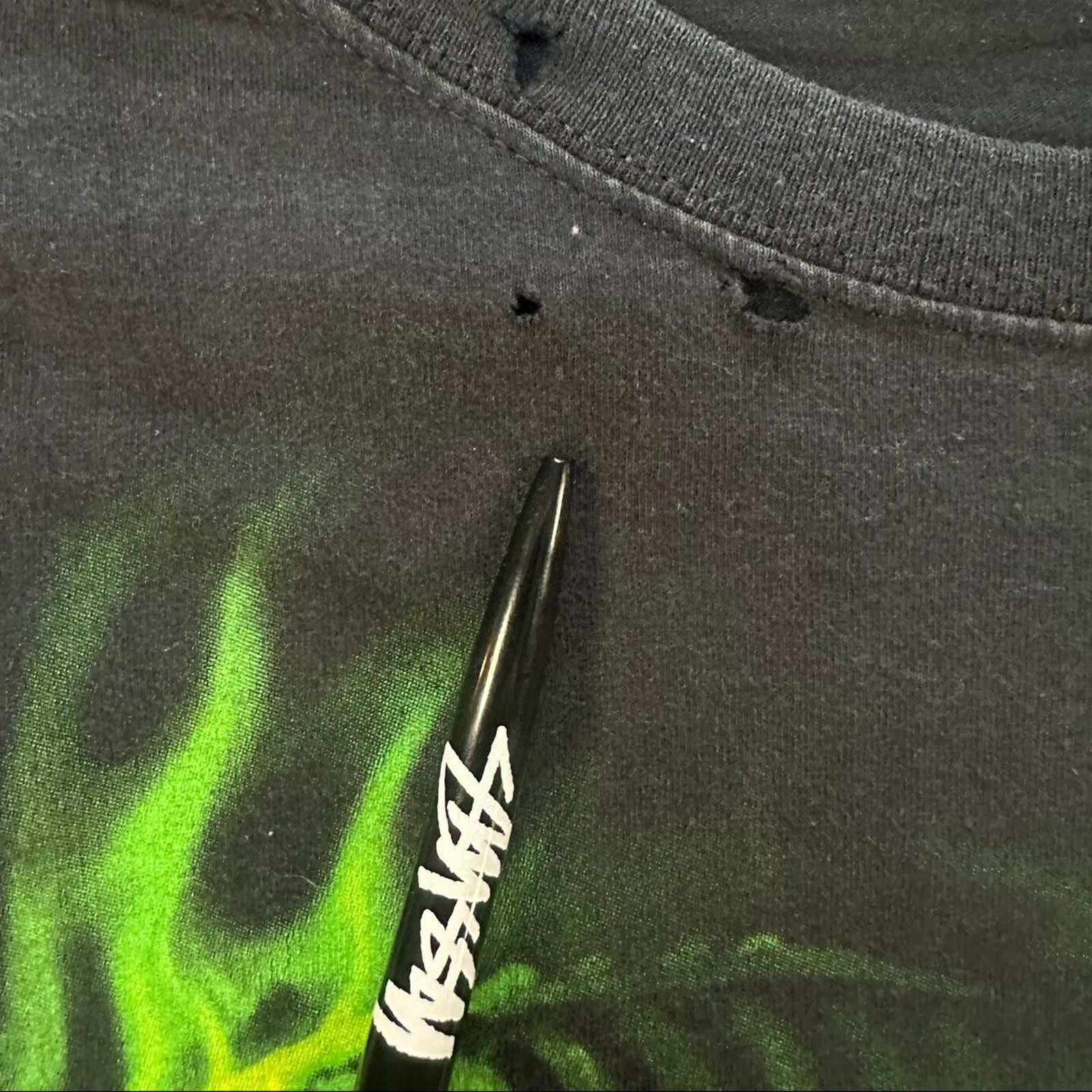 Vintage Y2K Green Snake Skull Tee Size US XXL / EU 58 / 5 - 4 Thumbnail