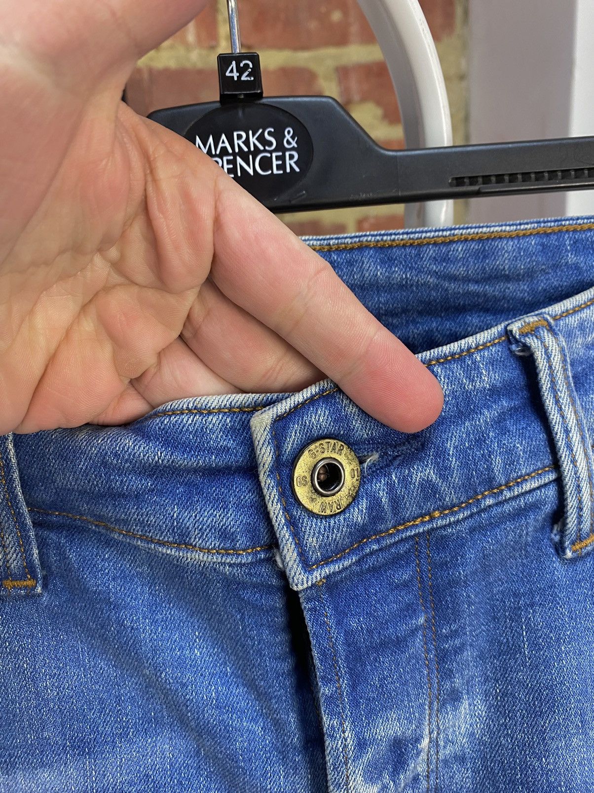 G-Star G-Star Raw Arc 3D Slim Blue Jeans Size US 31 - 11 Thumbnail