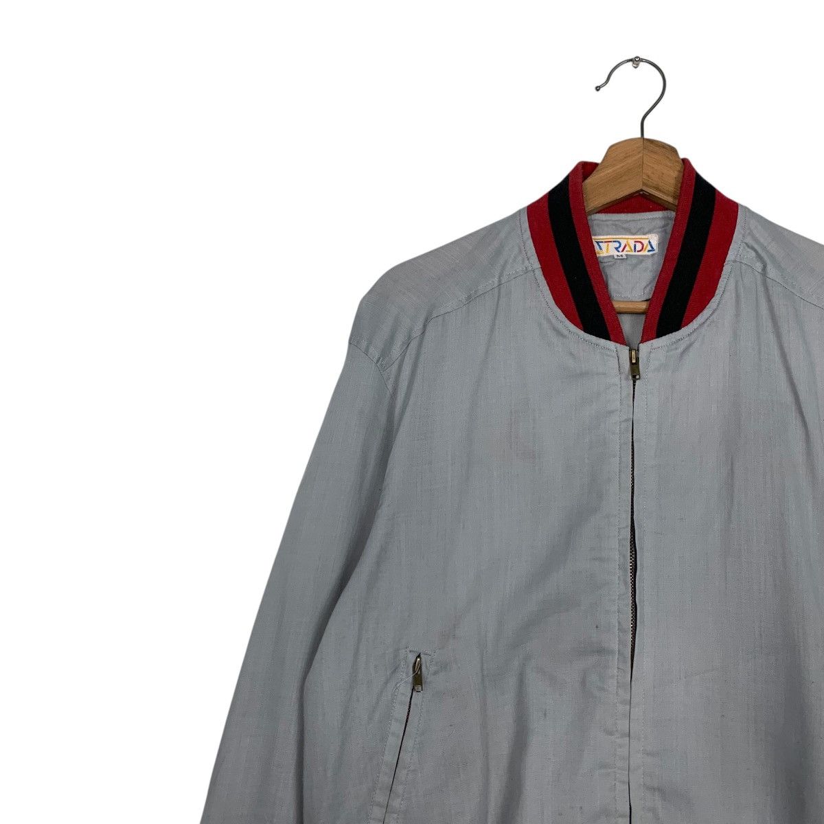 Vintage Vintage 90s STRADA Big Logo Bomber Jacket #2709-C122 Size US M / EU 48-50 / 2 - 7 Thumbnail