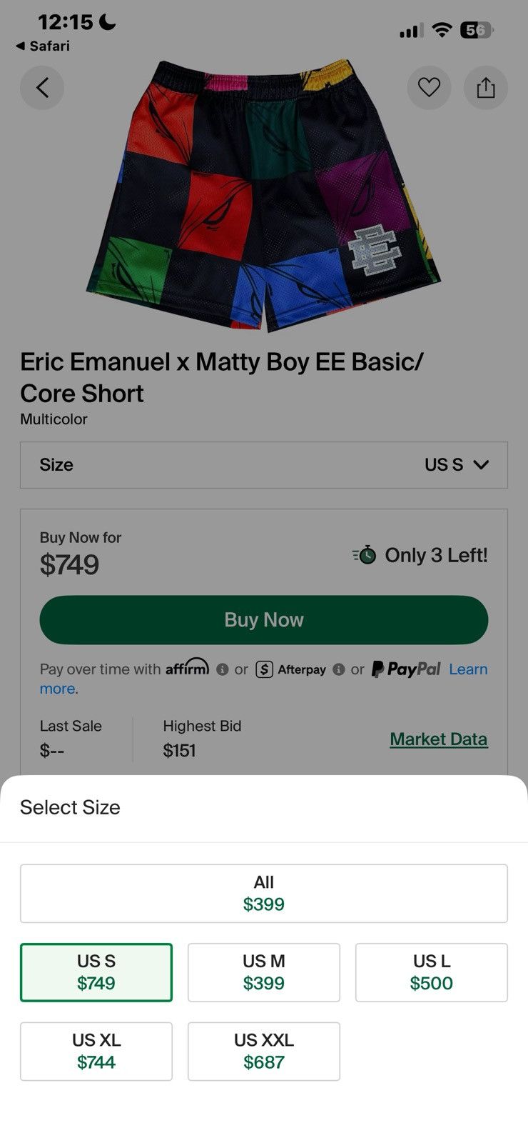 Eric Emanuel Eric Emanuel x Matty Boy EE Basic/Core Short Size US 30 / EU 46 - 8 Thumbnail