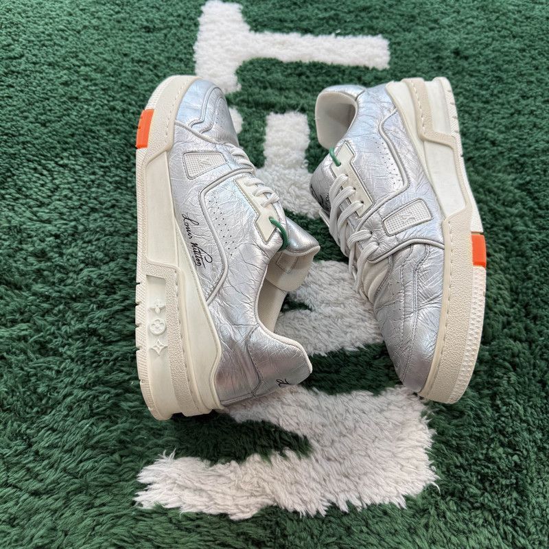 Louis Vuitton Louis Vuitton Metallic Trainers Low-Top Sneakers - Size US 10 / EU 43 - 6 Thumbnail