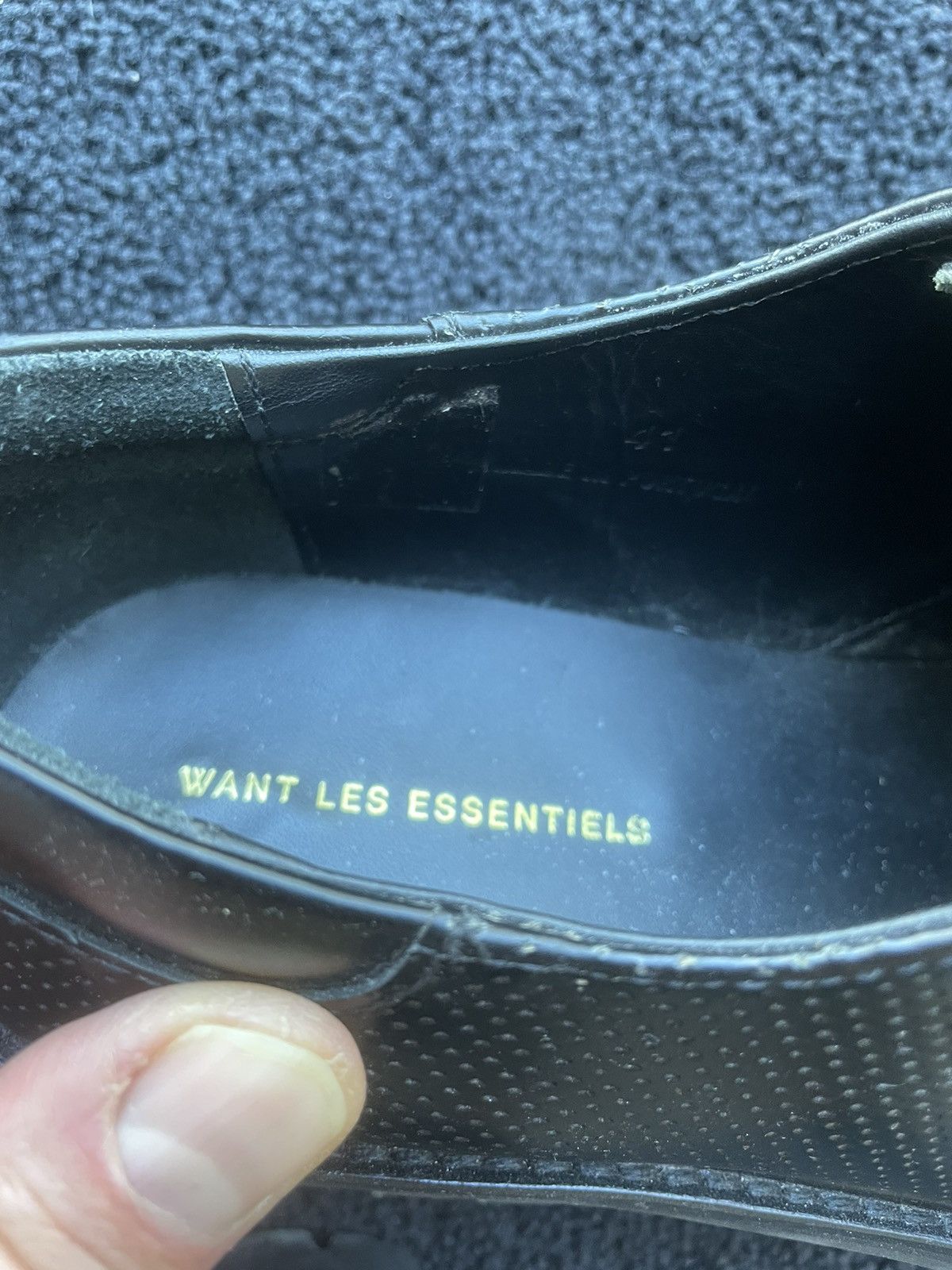 WANT Les Essentiels Black Derby Shoes Size US 8 / EU 41 - 6 Thumbnail