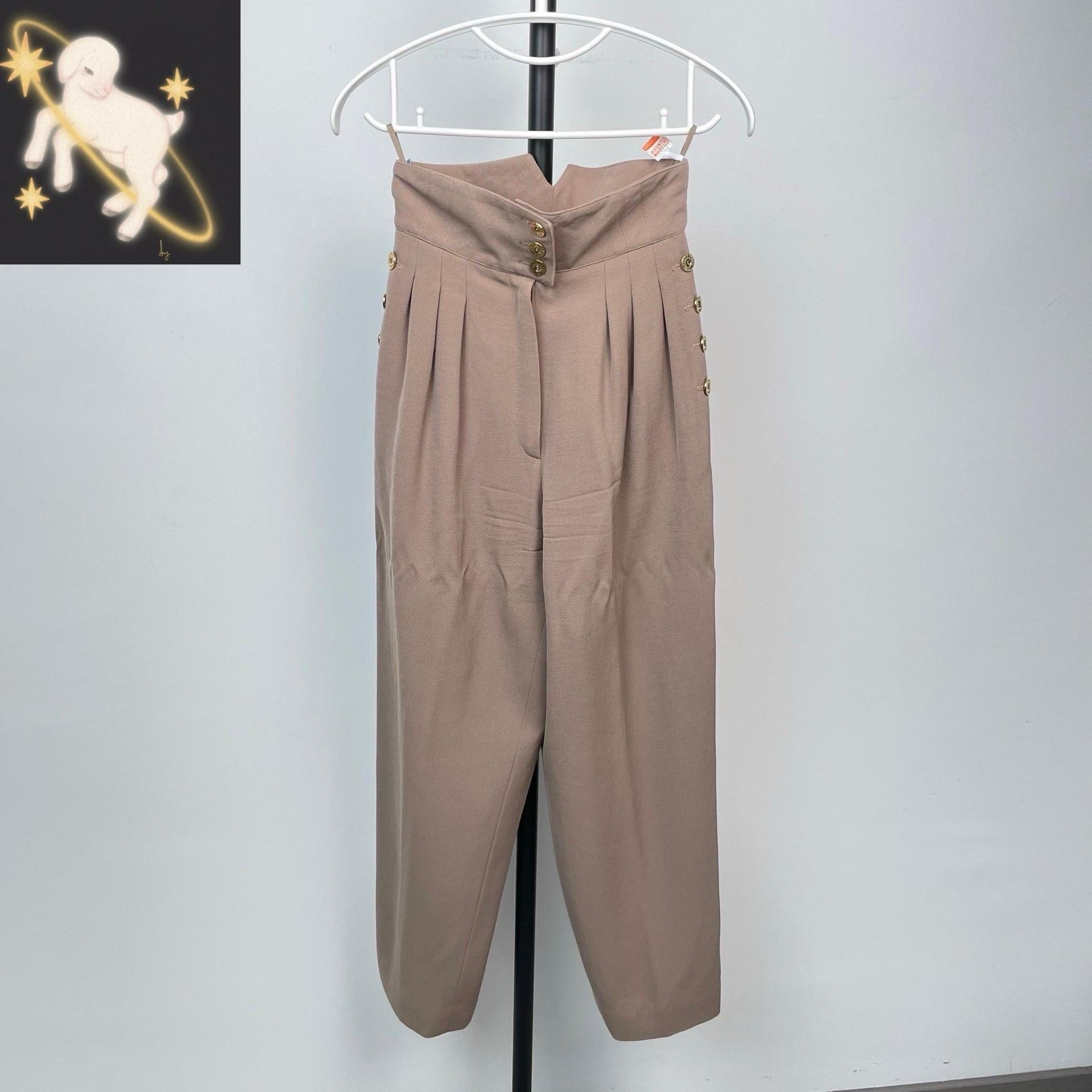 Chanel Chanel Wool Beige Pants 36 Women Size 36" / US 14 / IT 50 - 1 Thumbnail