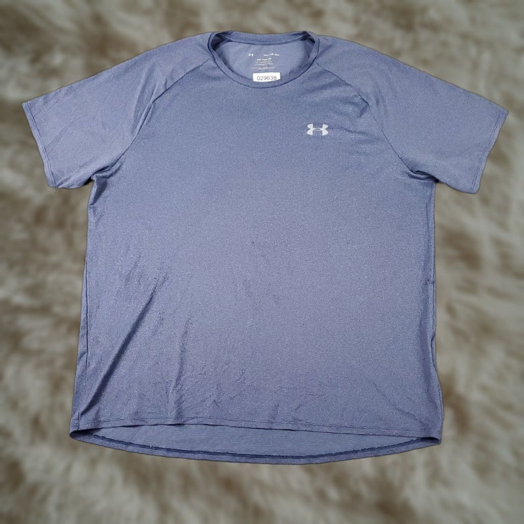 Under Armour Under Armour T Shirt Mens 2XL Blue Active Work Out Short Sleeve STAINED Size US XXL / EU 58 / 5 - 1 Thumbnail