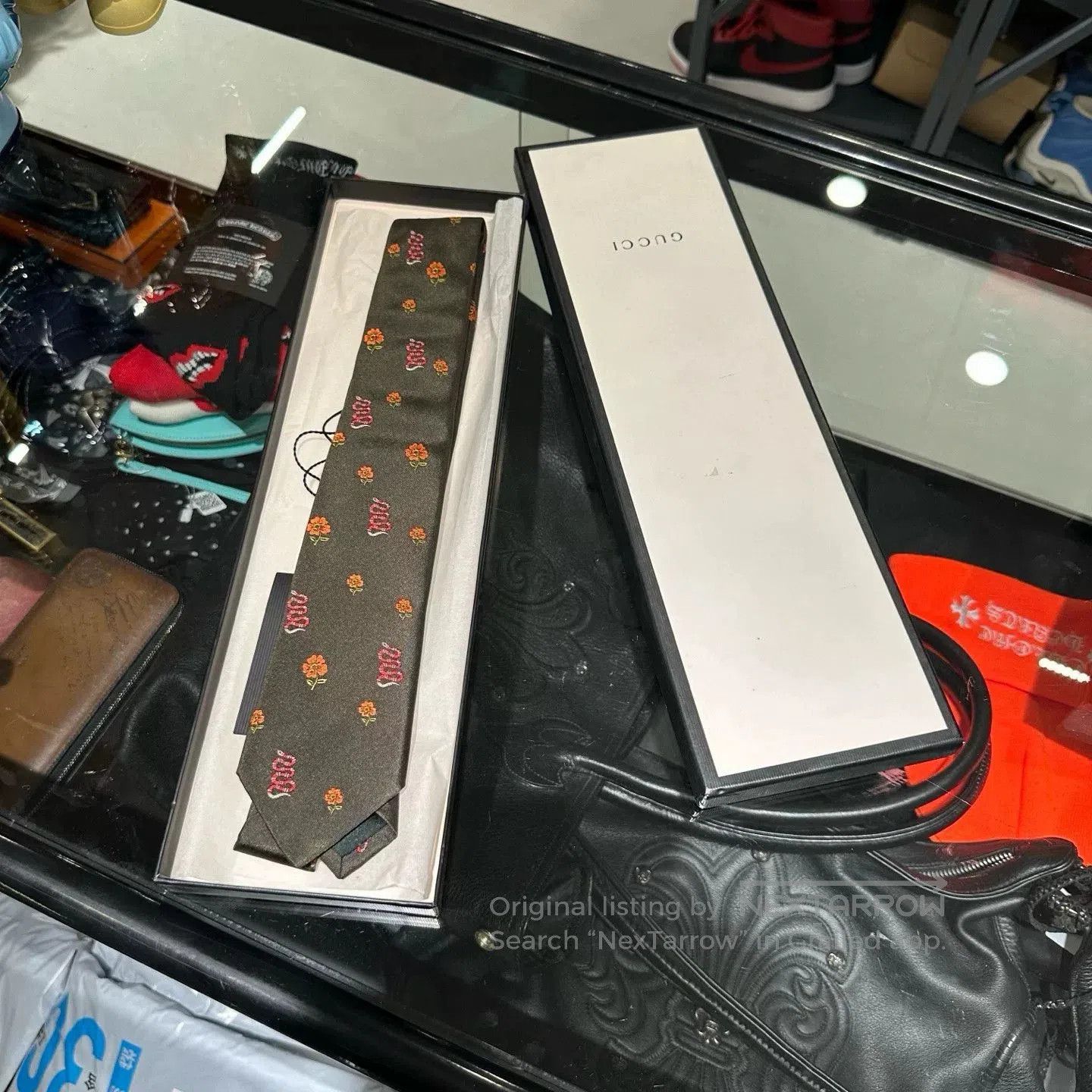 Gucci Gucci Snake Year Small Flower Tie. Size ONE SIZE - 1 Thumbnail