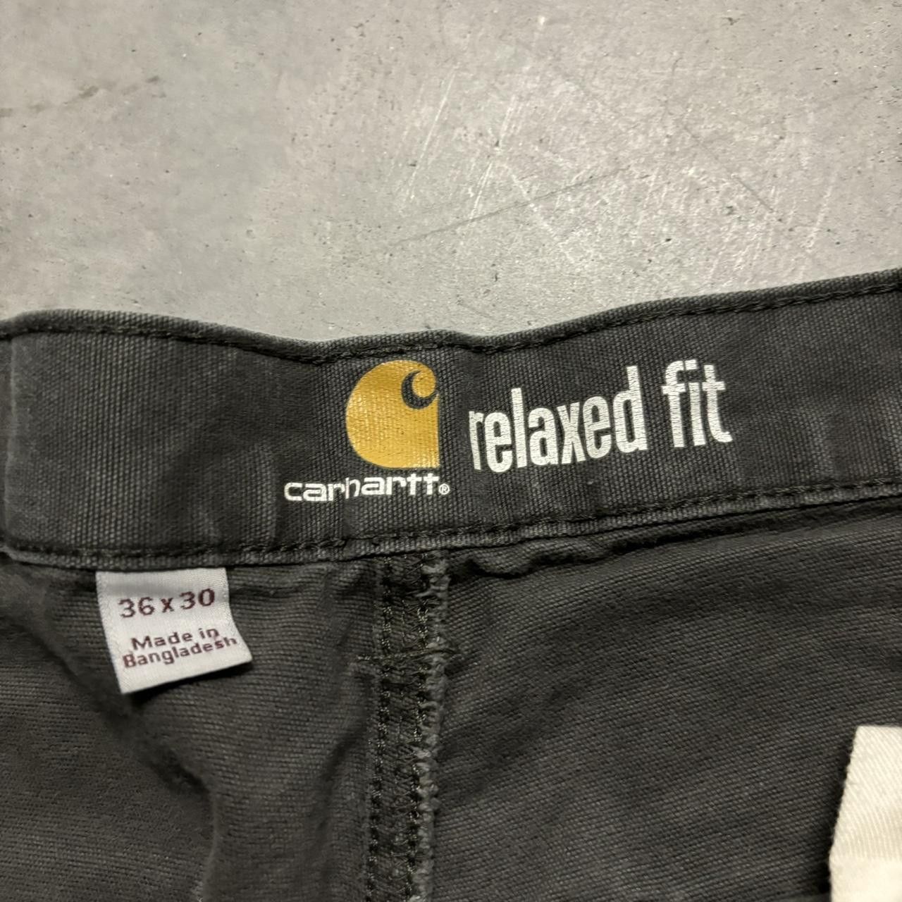 Carhartt × Vintage Crazy Vintage Y2K/2000s Grunge Grey Earth Tone Carhartt Workwear Pants! Size US 35 - 8 Thumbnail