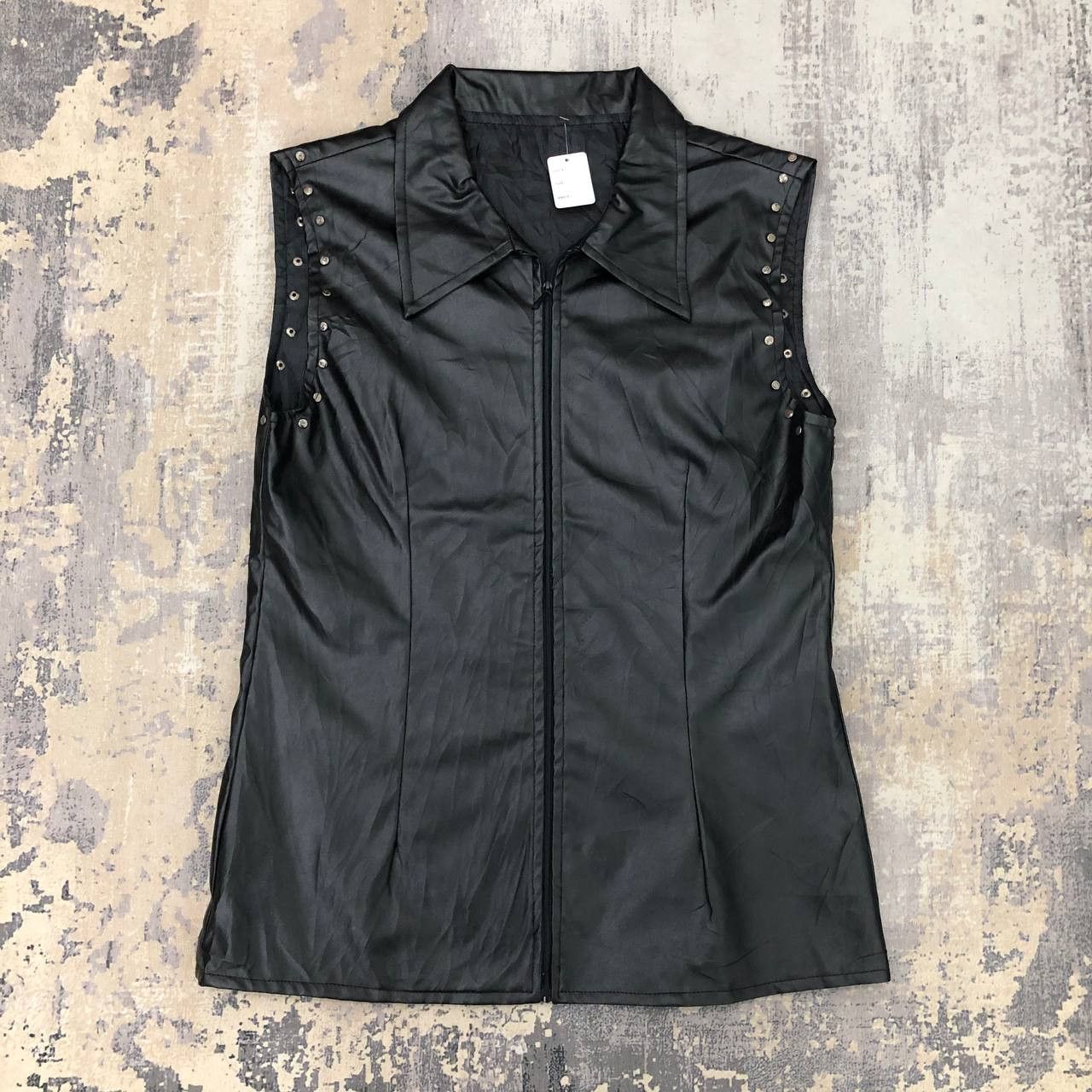 Japanese Brand Y546 DC LEATHER STUD PUNK VESTS Size M / US 6-8 / IT 42-44 - 3 Thumbnail