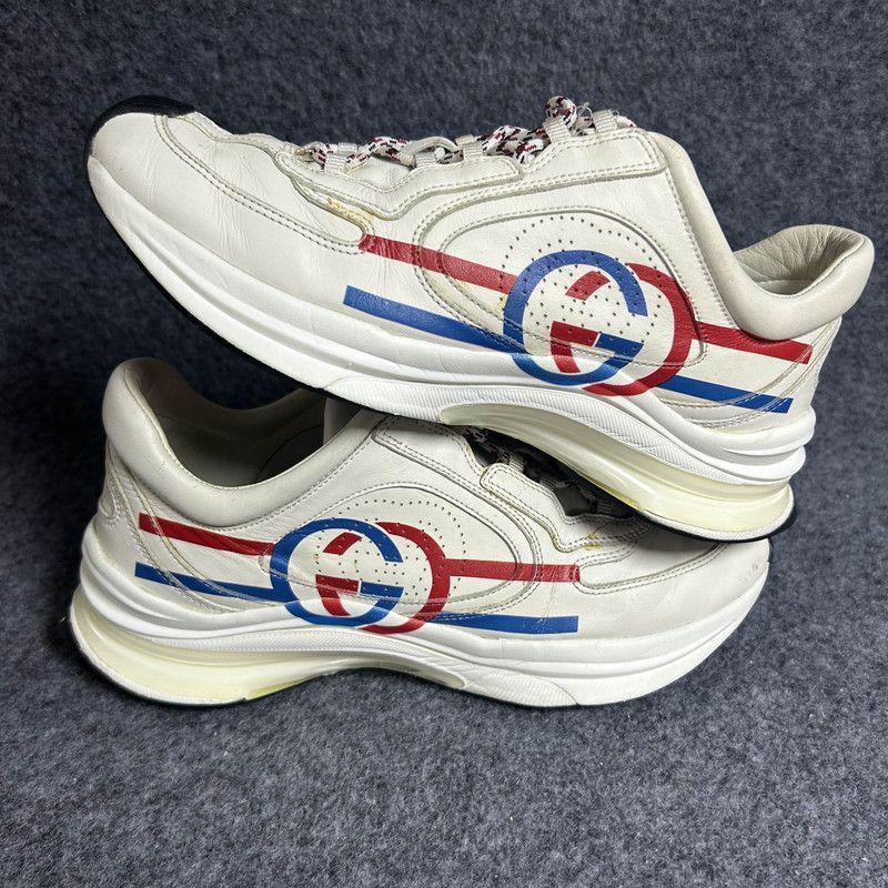 Gucci Gucci Run Leather Casual Low-Top Sneakers - Size US 7 / EU 40 - 8 Thumbnail