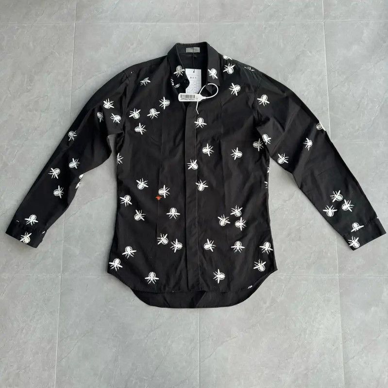 Dior Dior Black Men's Long Sleeve Shirt with Embroidery 0089 Size US S / EU 44-46 / 1 - 1 Thumbnail