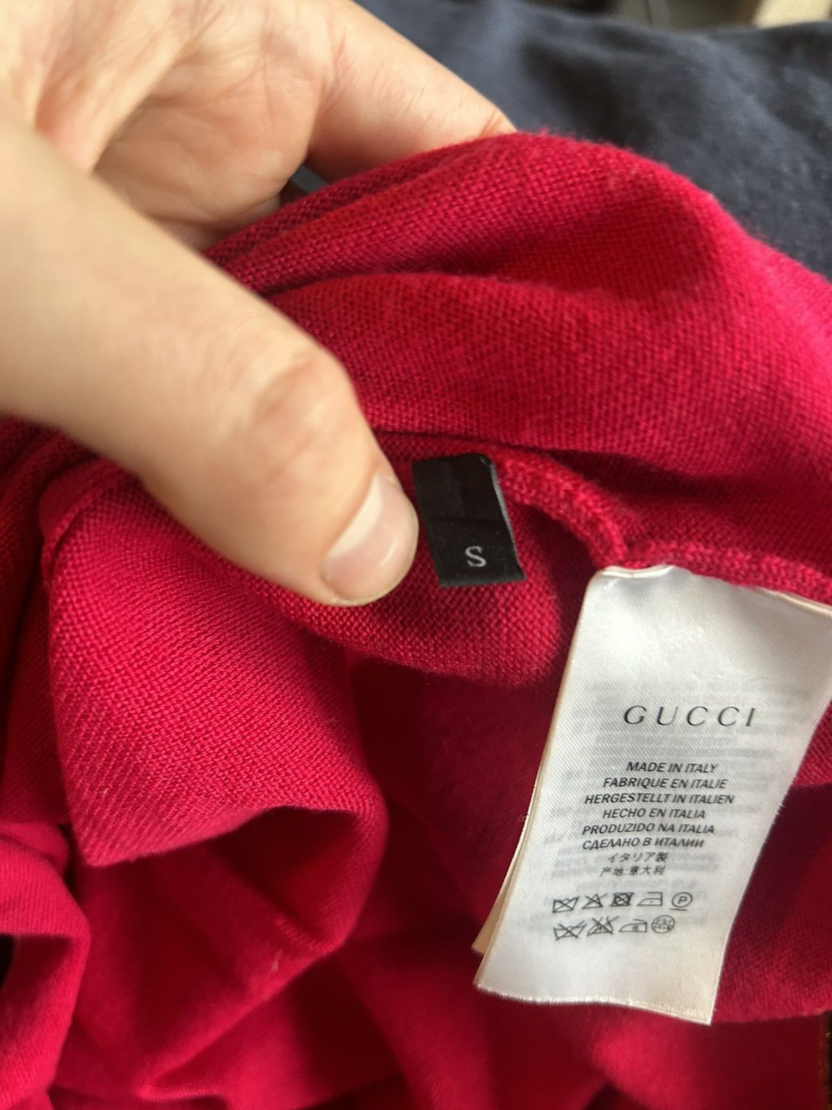 Gucci Gucci Red Wool Crewneck Sweater with Metallic Trim - Size S Size S / US 4 / IT 40 - 8 Thumbnail