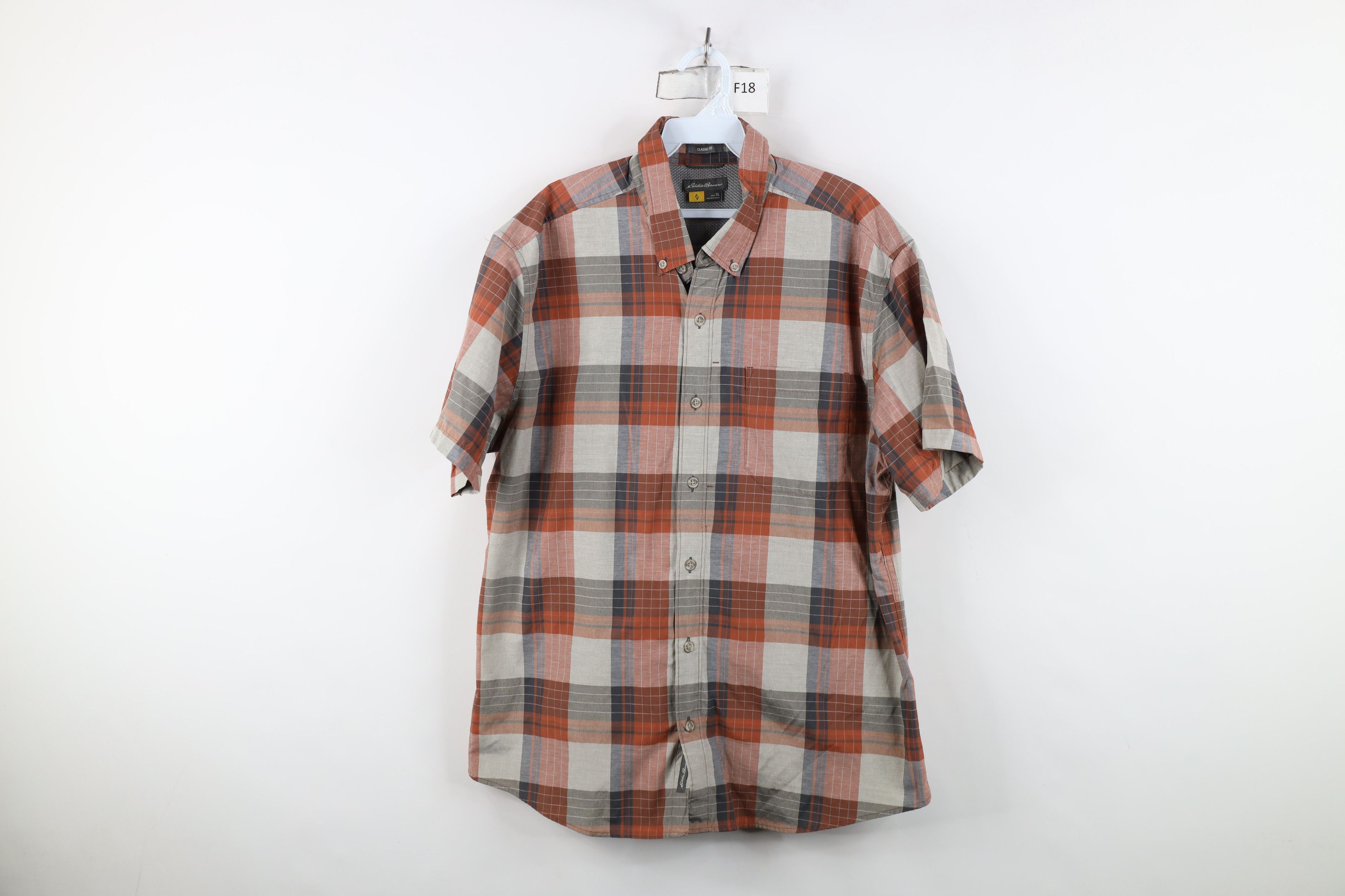 Eddie Bauer Eddie Bauer Collared Short Sleeve Button Down Shirt Plaid Size US XL / EU 56 / 4 - 1 Thumbnail