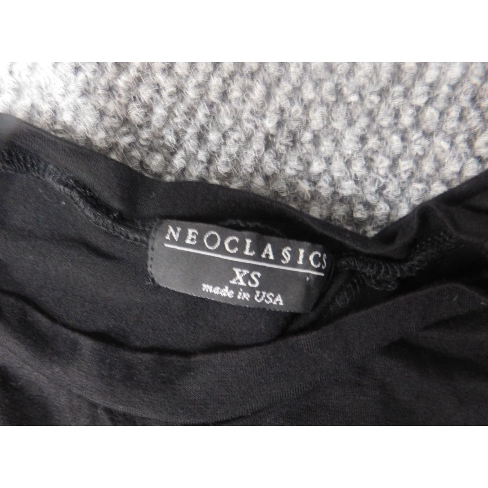 Vintage Neoclasics Blouse XS Women Blue Black Open Back Casual Cotton Rayon Button Sleeveless Collared Pullover Regular Basic Solid Size XS / US 0-2 / IT 36-38 - 5 Thumbnail