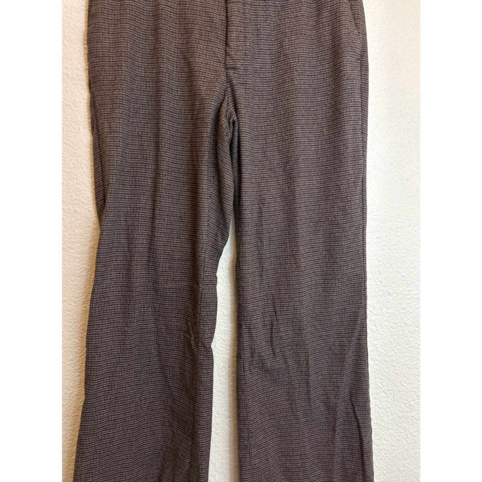 Banana Republic VINTAGE Banana Republic Pants Womens Size 10 Brown Houndstooth Polyester Relaxed Dress Pants 32x32 Size 32" / US 10 / IT 46 - 3 Thumbnail