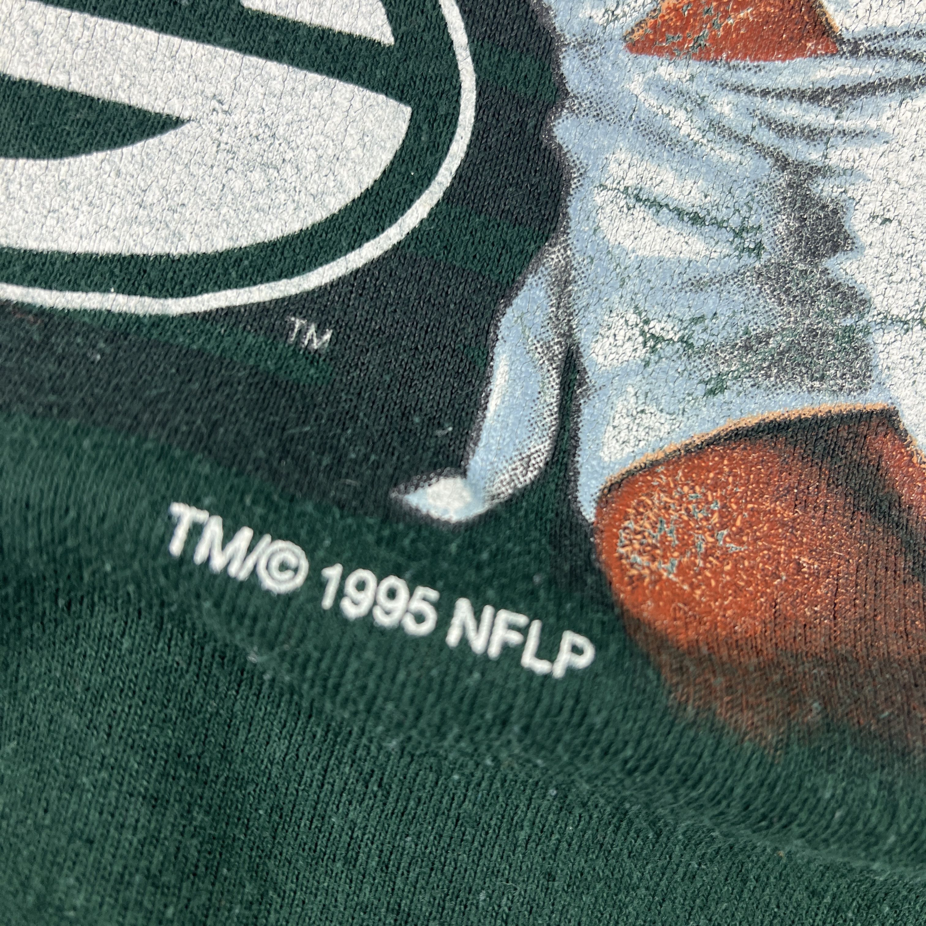 Fruit Of The Loom × NFL × Vintage VTG 90s Green Bay Packers Sweatshirt Green Helmet Crewneck Size US M / EU 48-50 / 2 - 3 Thumbnail