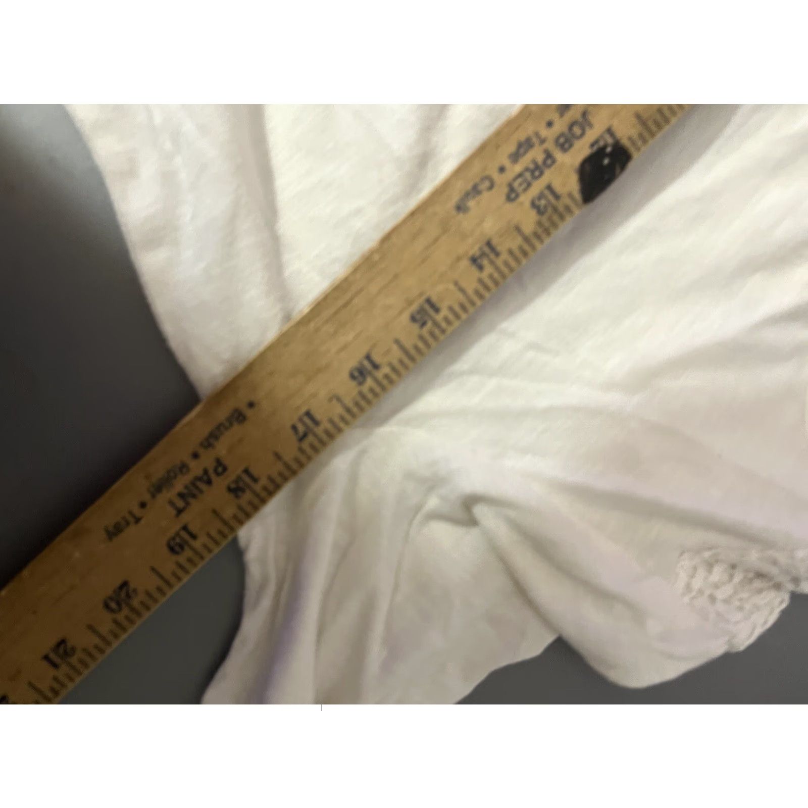 Talbots VINTAGE Talbots Women's Shirt XS White Solid 60% Cotton 40% Modal 3/4 Sleeve Round Neck Pullover Casual, Basic, Adult Women, (Size XS) Size XS / US 0-2 / IT 36-38 - 5 Thumbnail