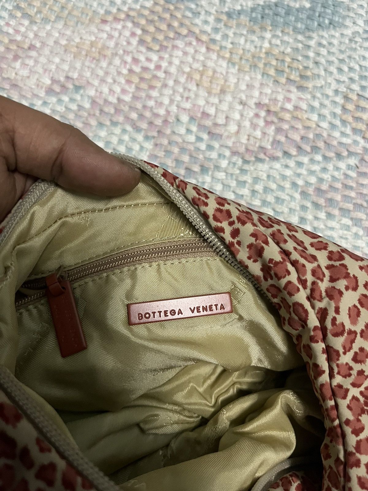 Bottega Veneta Bottega Veneta Braune Nylon-Hobo-Tasche mit Leopardenmuster Size ONE SIZE - 6 Thumbnail