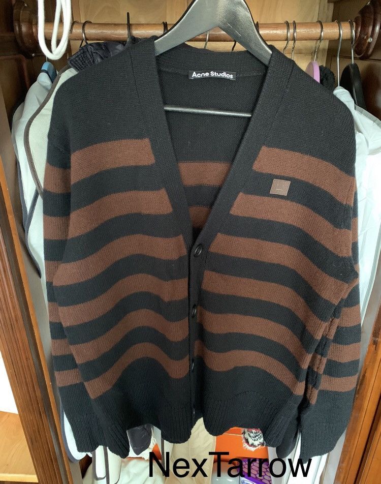 Acne studios Smiley sweater knit cardigan 2412-Nextarrow