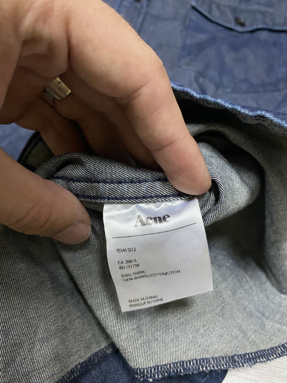 Acne Studios Acne Denim Shirt Texas SS12 Size US L / EU 52-54 / 3 - 4 Thumbnail