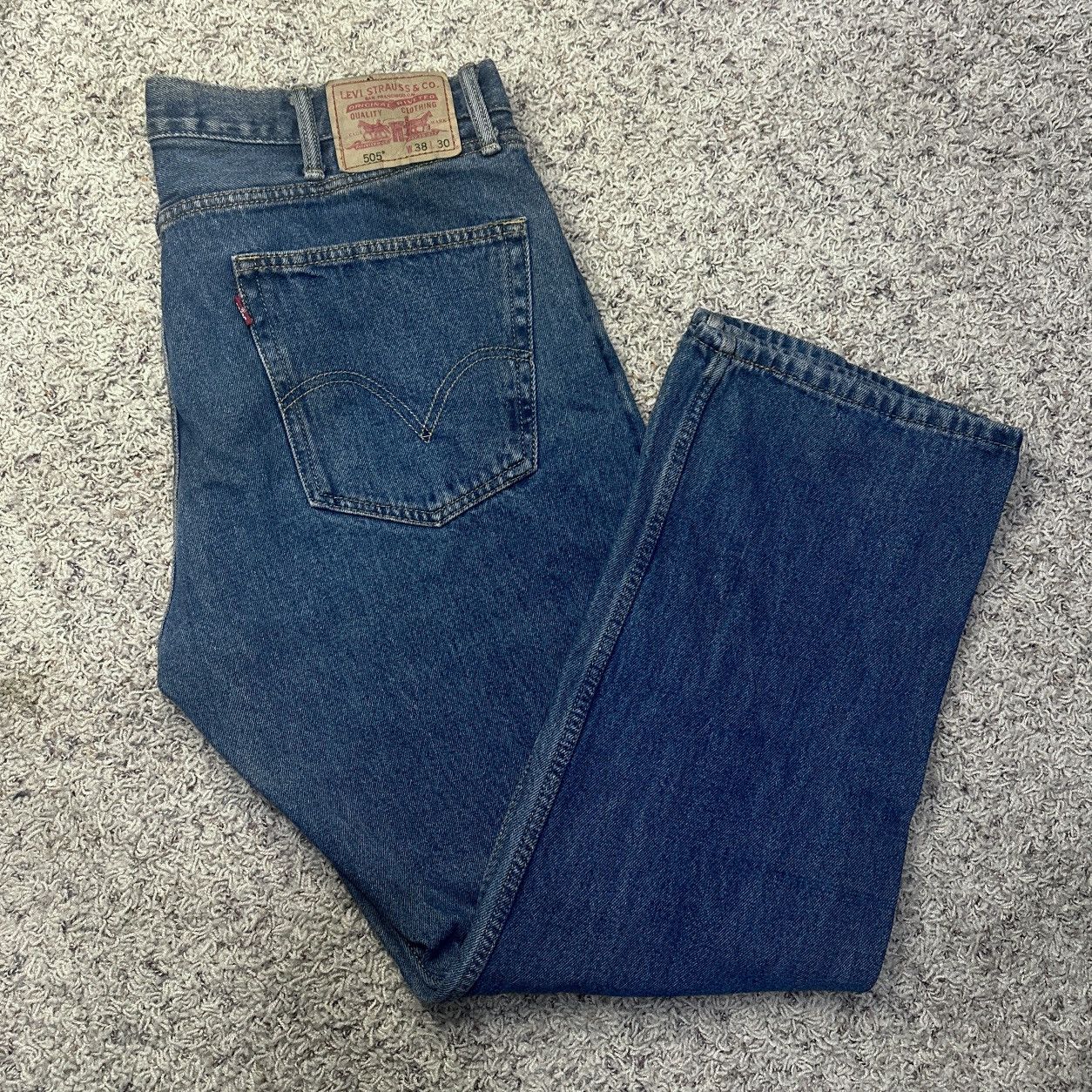 Levi's Vintage Levi’s 505 super thick 38x30 Size US 38 / EU 54 - 1 Thumbnail
